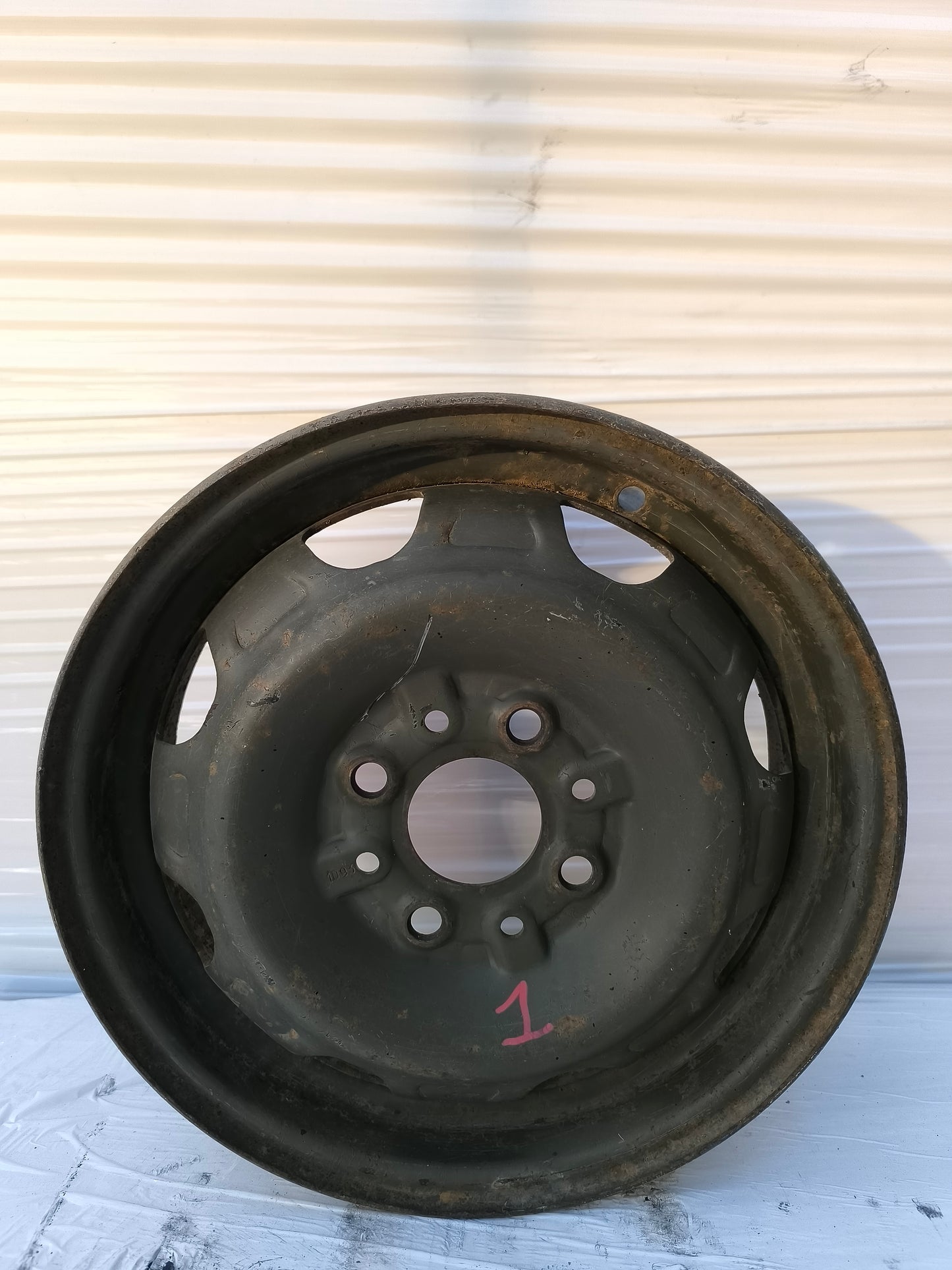 Satz mit 4 R13 Stahlfelgen für Fiat Panda 141 4x4 Modell mit Rostflecken ecoAG7631