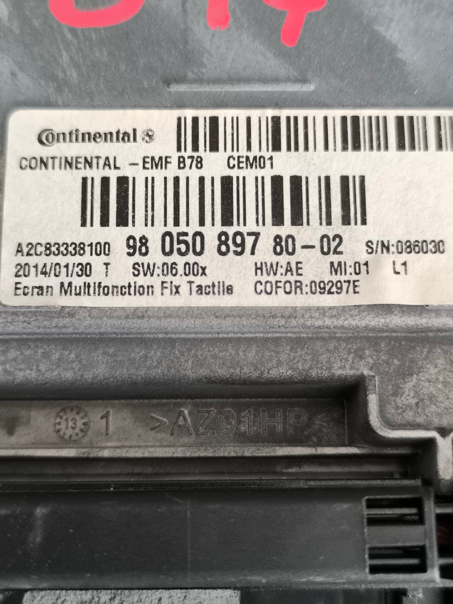 Display navigatore completo Citroen C4 Picasso anno 2014 ecoAG7535