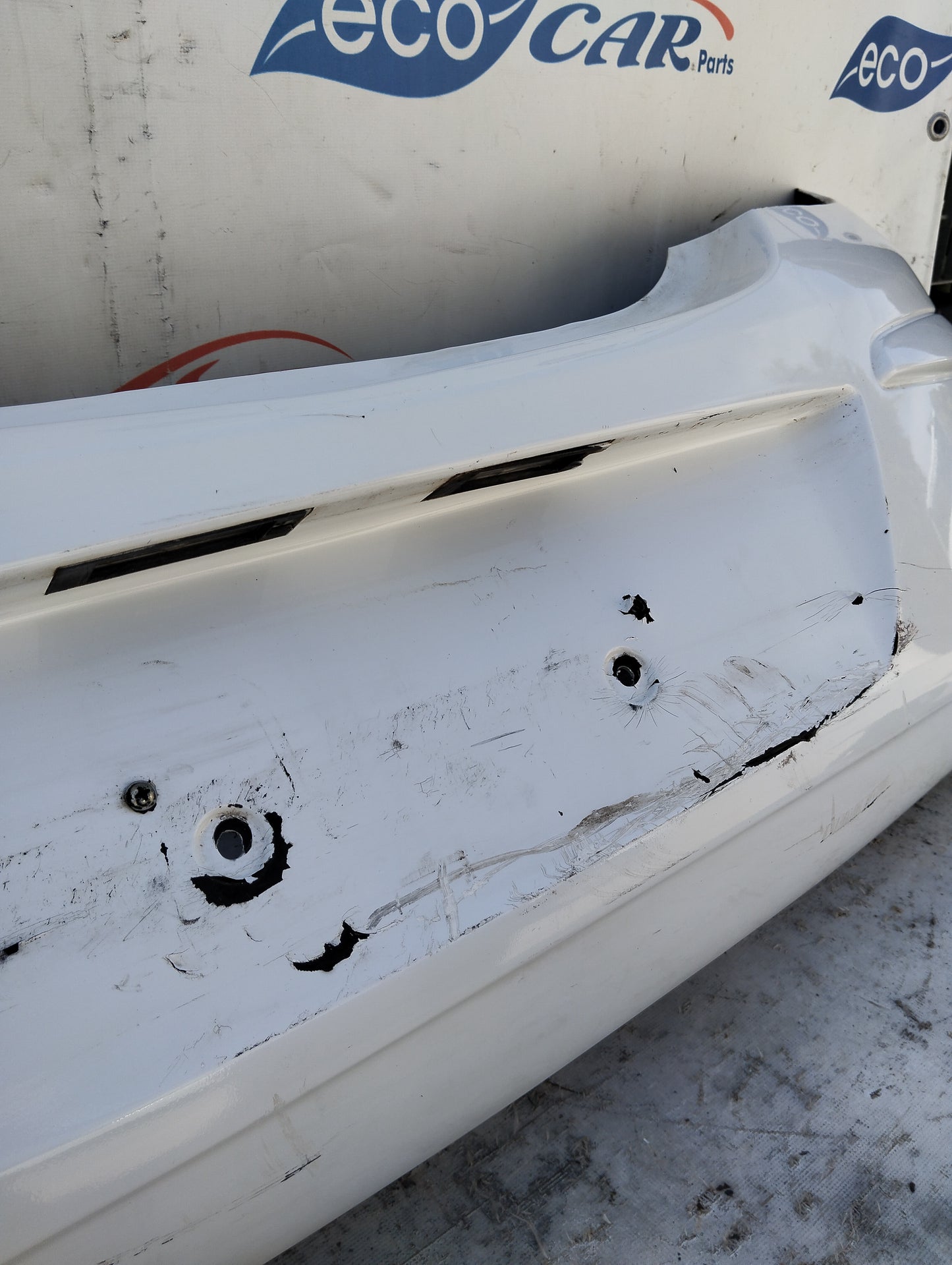 White Rear Bumper Opel Corsa D 2011 ecoAG5656