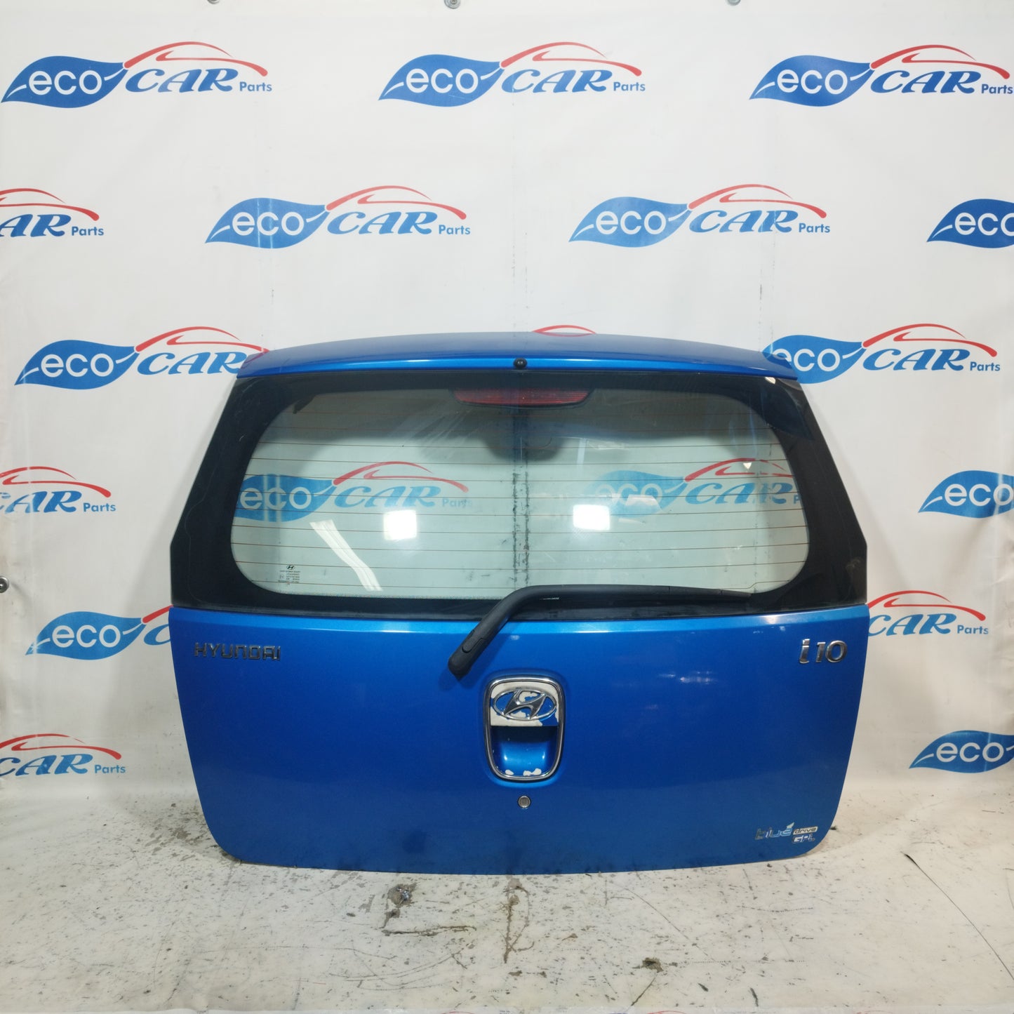 Hyundai i10 2009 ecoAC9666 Elektrische blaue Heckklappe