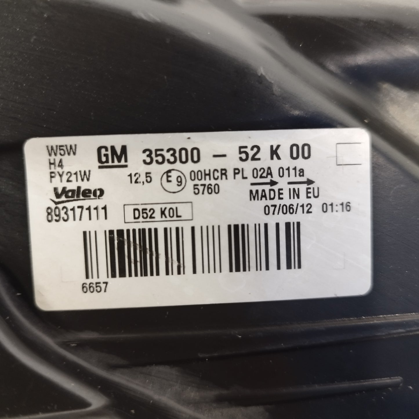 Fanale anteriore sx Opel Agila B 2008-2014 cod: 35300-52k00 ecoAC16416