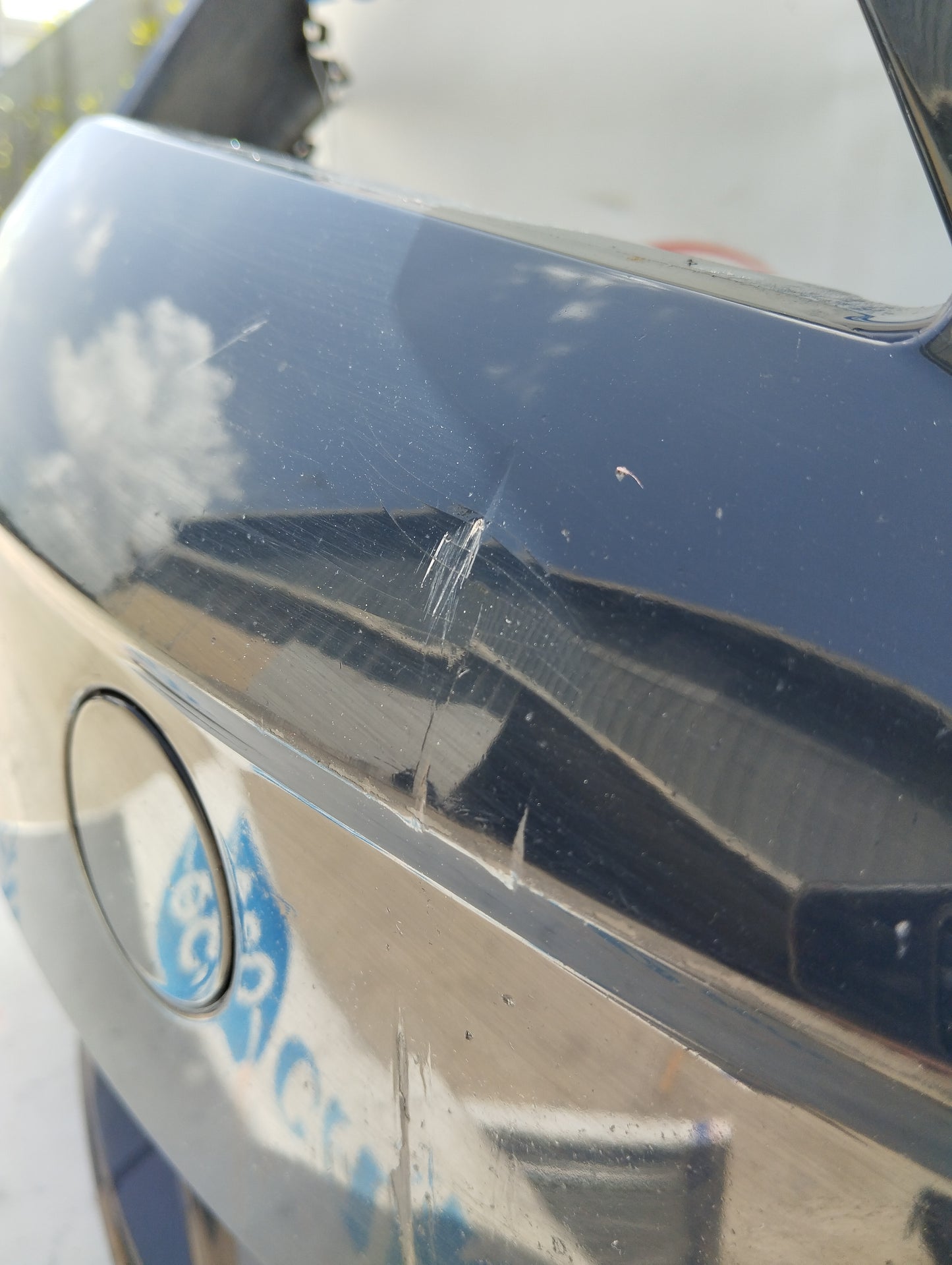 Dark blue front bumper Seat Leon 2016 ecoAG4595