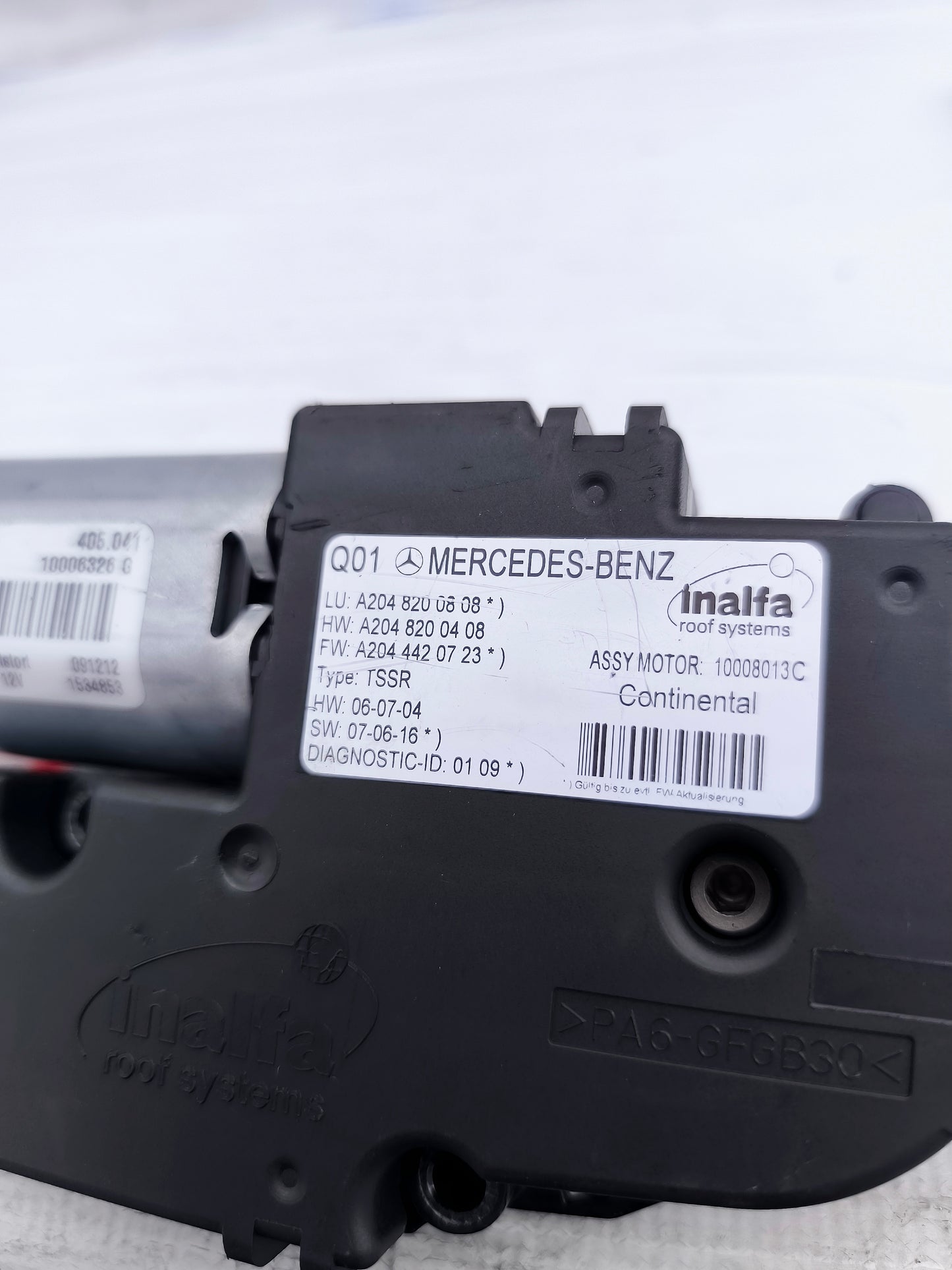 Motorino tettuccio apribile Mercedes Classe C w204 Cod. a2048200808 ecoAG5769