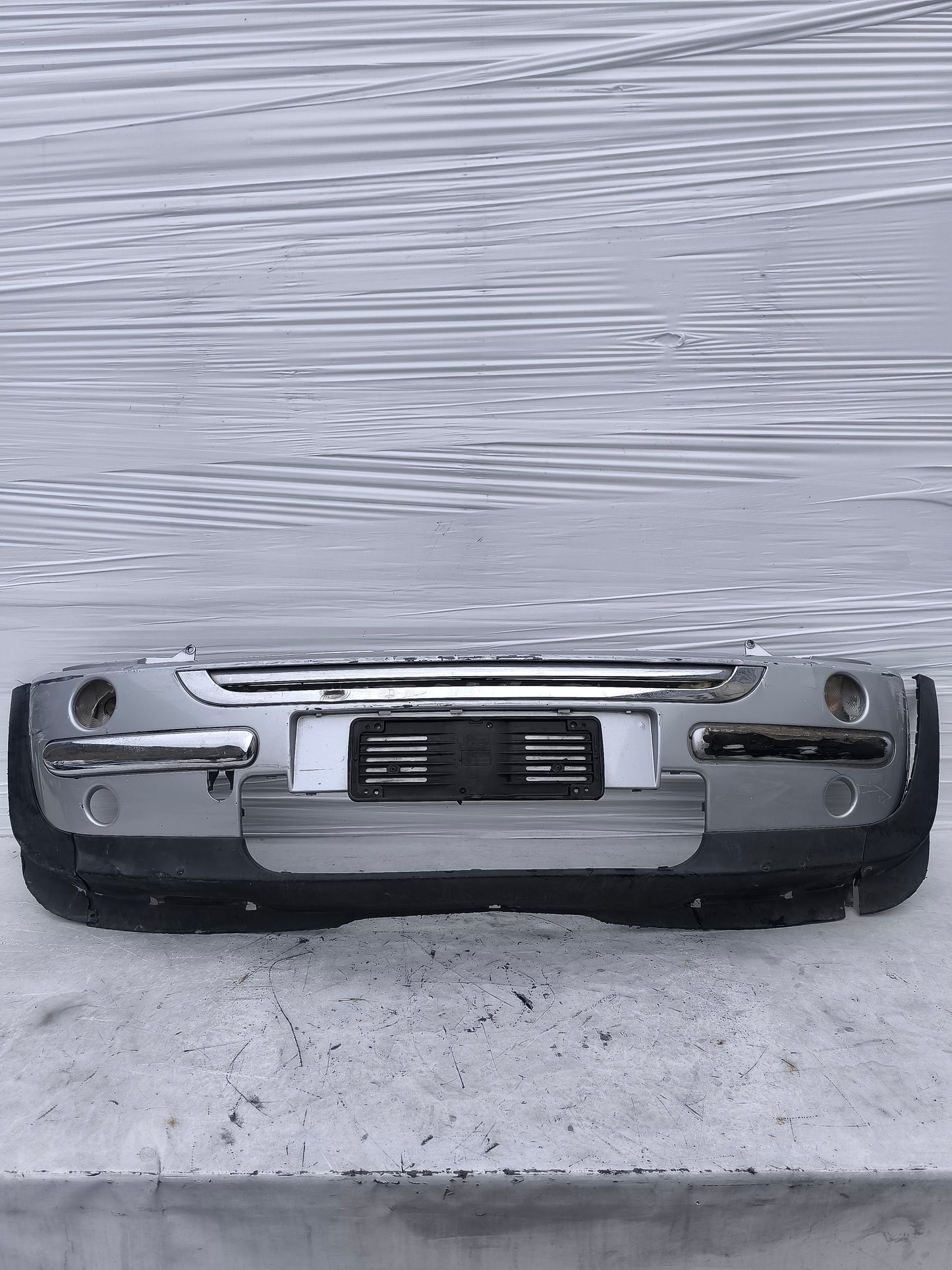 Paraurti anteriore Mini One / Cooper R50 2001-2006 grigio argento ecoAG8059