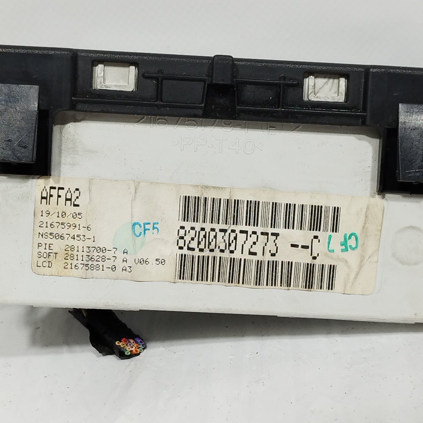 Display Renault Clio 2005 Codice: 8200307273 ecoAC12134