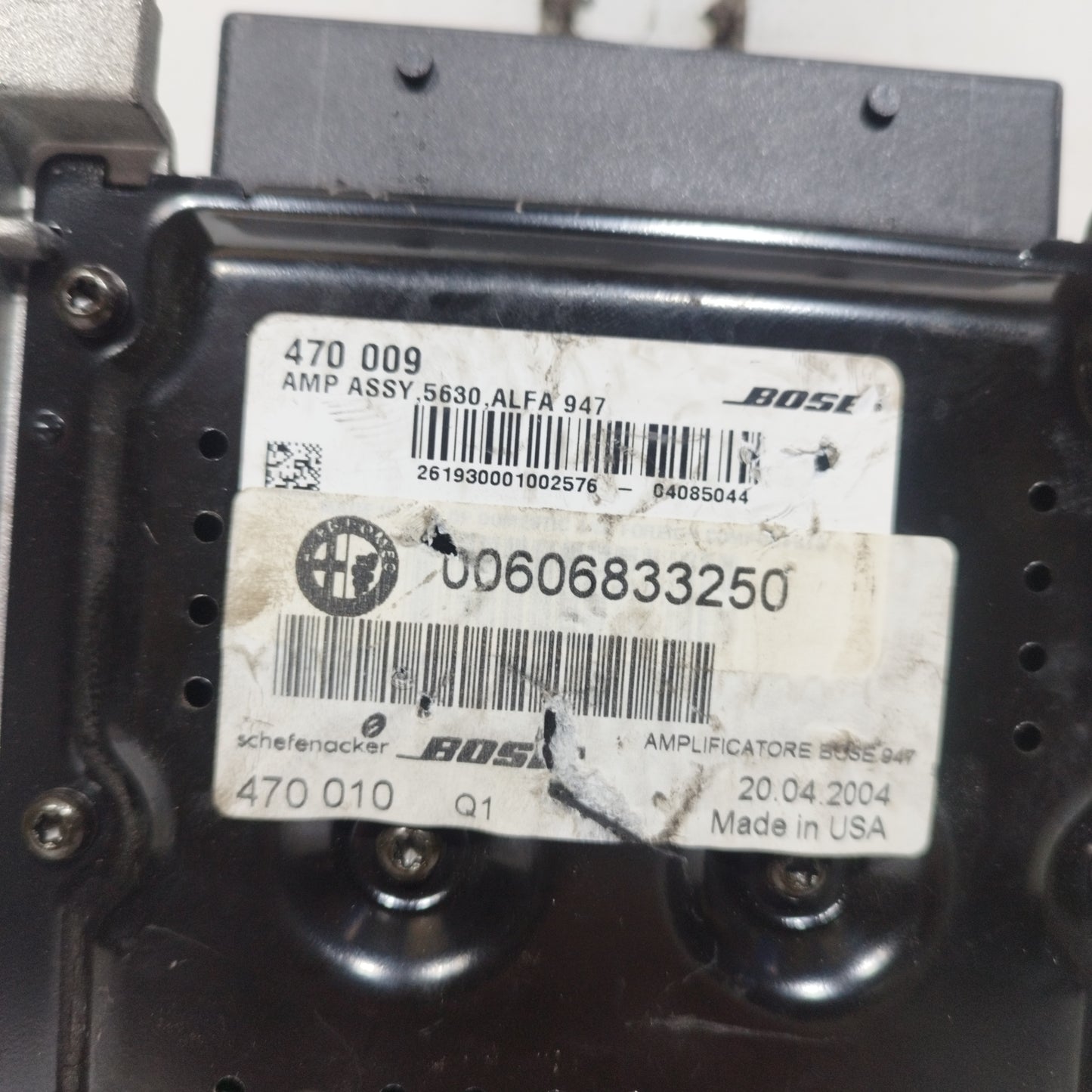 Centralina amplificatore Audio Alfa Romeo GT 2004 Cod: 00606833250 ecoAC11167