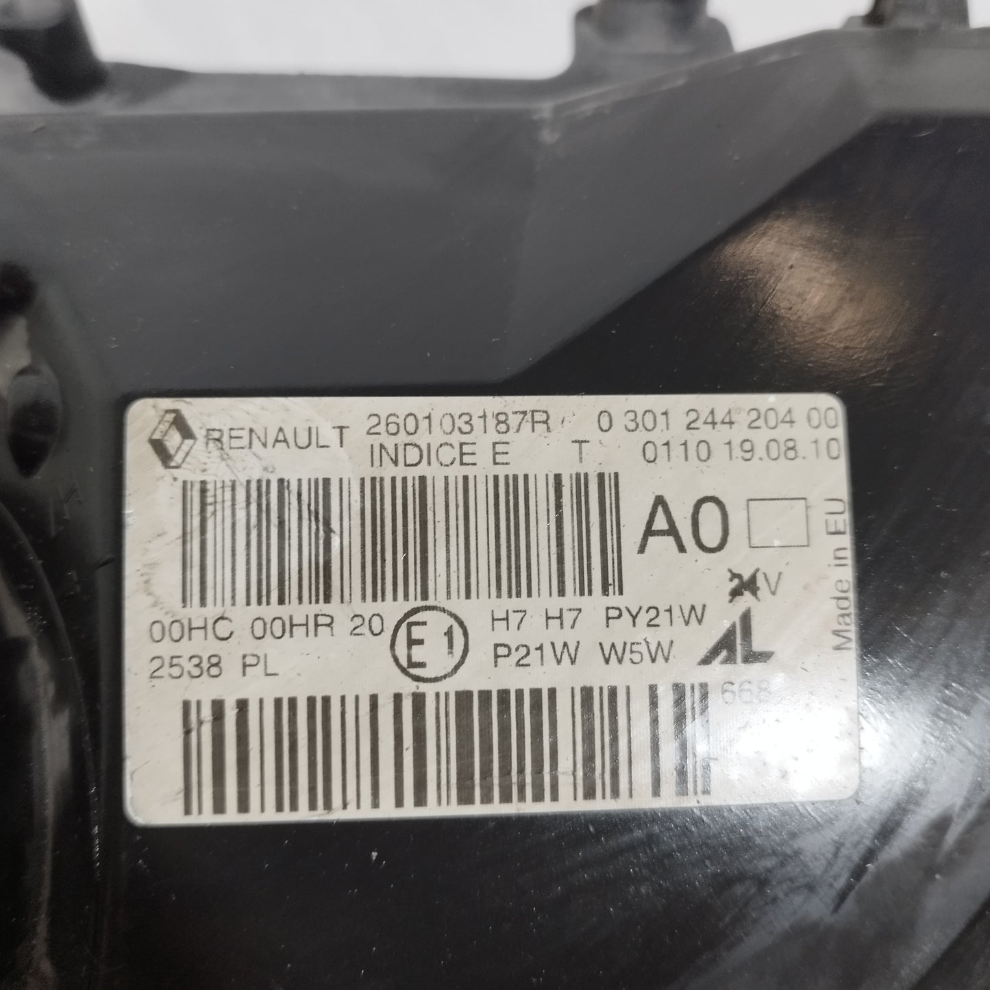 Fanale anteriore dx Renault Megane 2011 cod: 030124420400 ecoAC15104