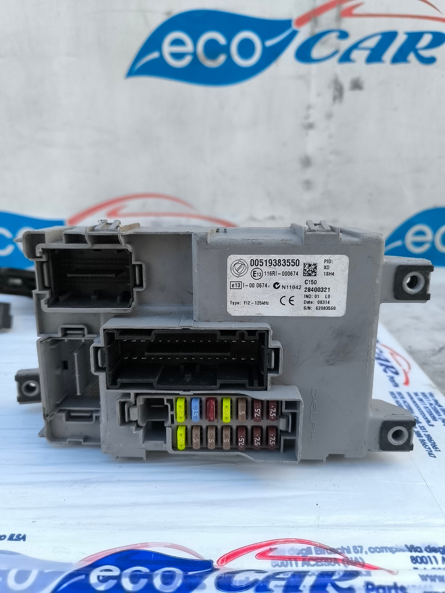 Zündkit Fiat Doblò 1.4 B 2014 Teilenummer 0261s09348 ecoAG6168