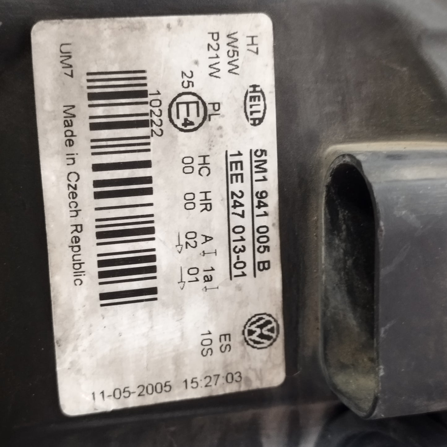 Fanale anteriore sx Volkswagen Golf Plus 2005-2008 cod: 5M1941005B ecoAC16631