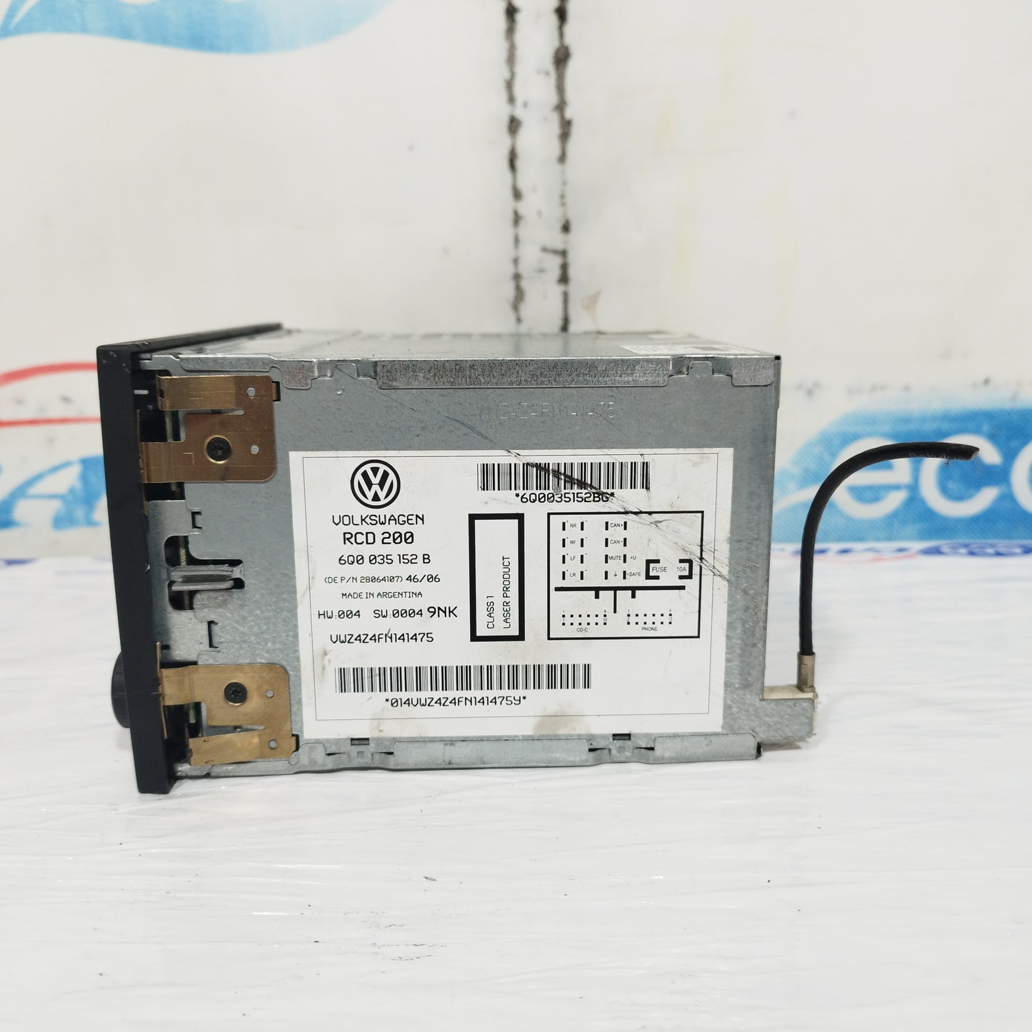 Volkswagen Polo 2006 Car Radio Code: 6Q0035152B ecoAC11041