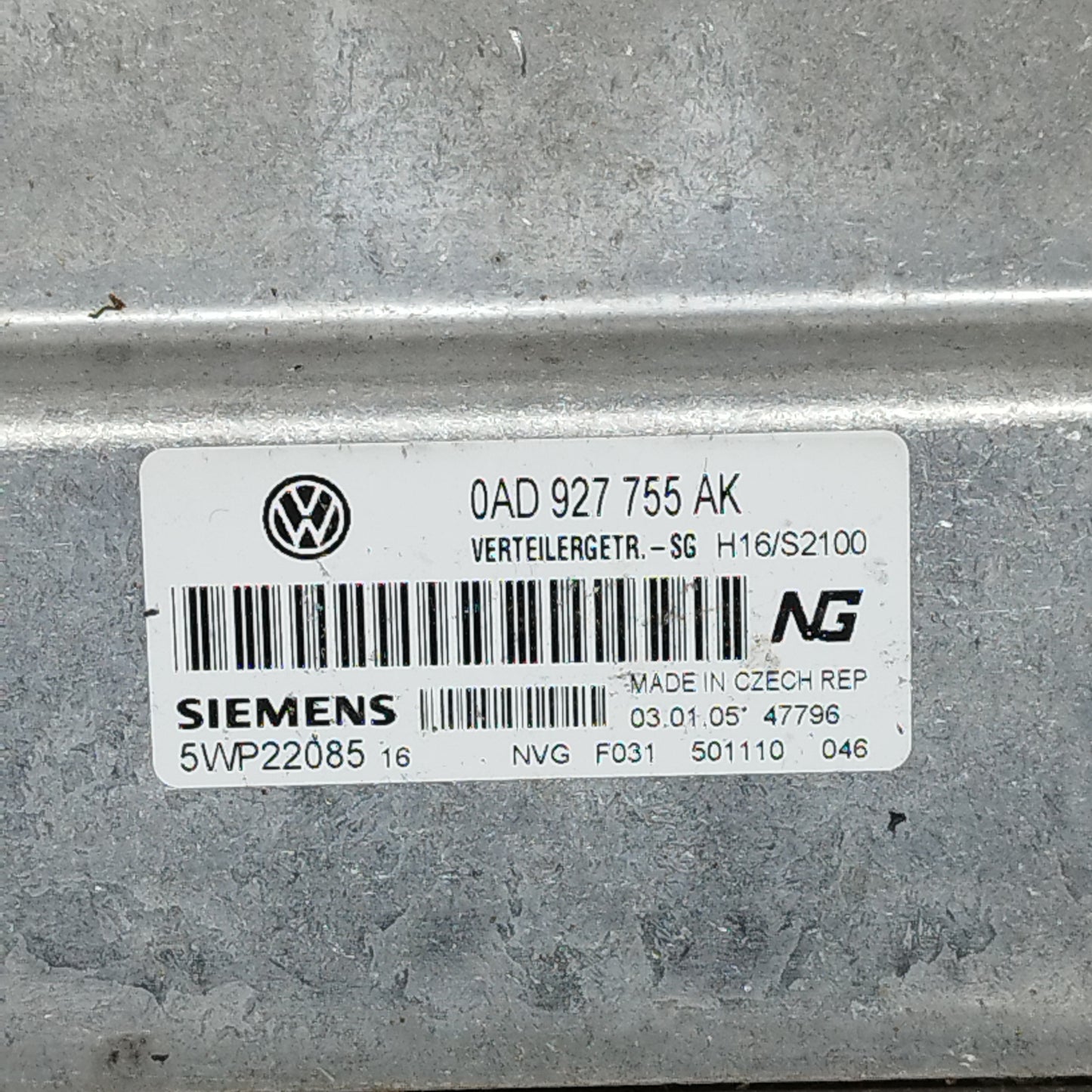 Zündanlage für Volkswagen Touareg 2.5 TDI, Baujahr 2004, Teilenummer: 070906016BL ecoAC12399