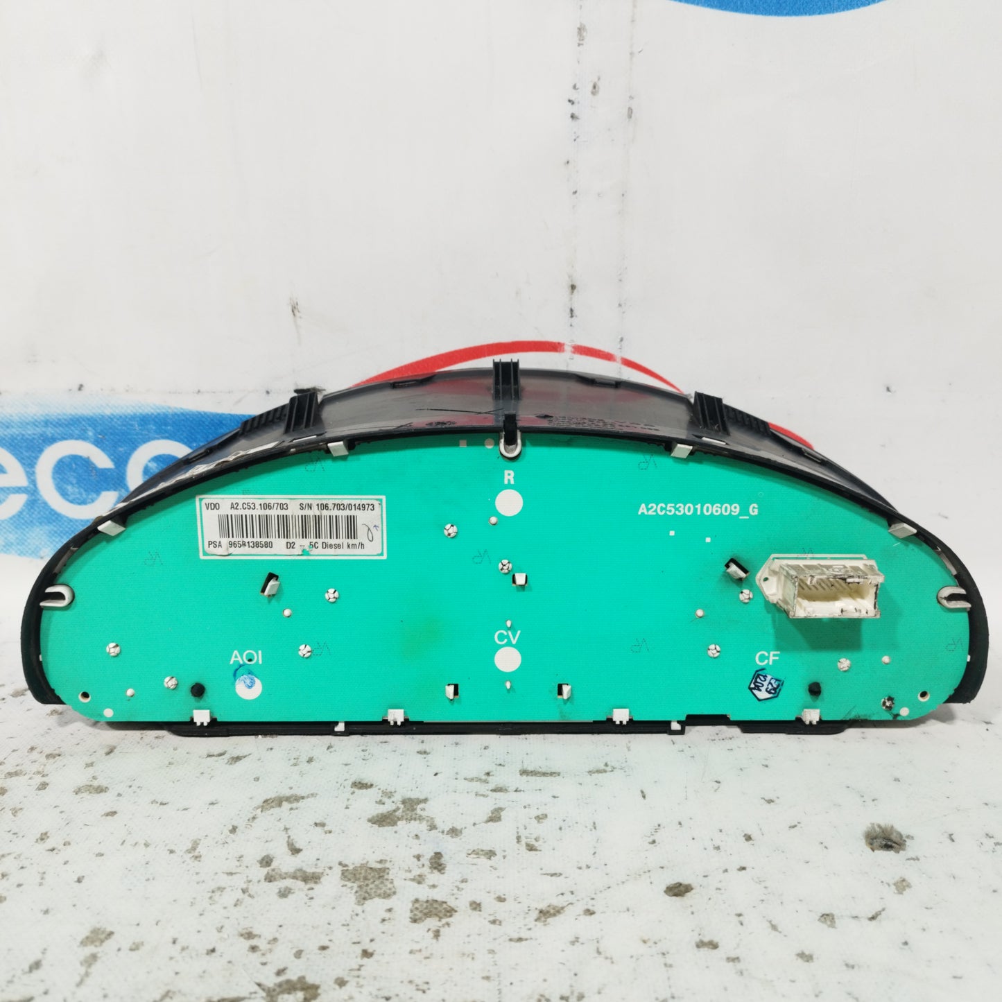 Peugeot 407 2.0 HDI 2004 Instrumententafelcode: 9658138580 ecoAC10417