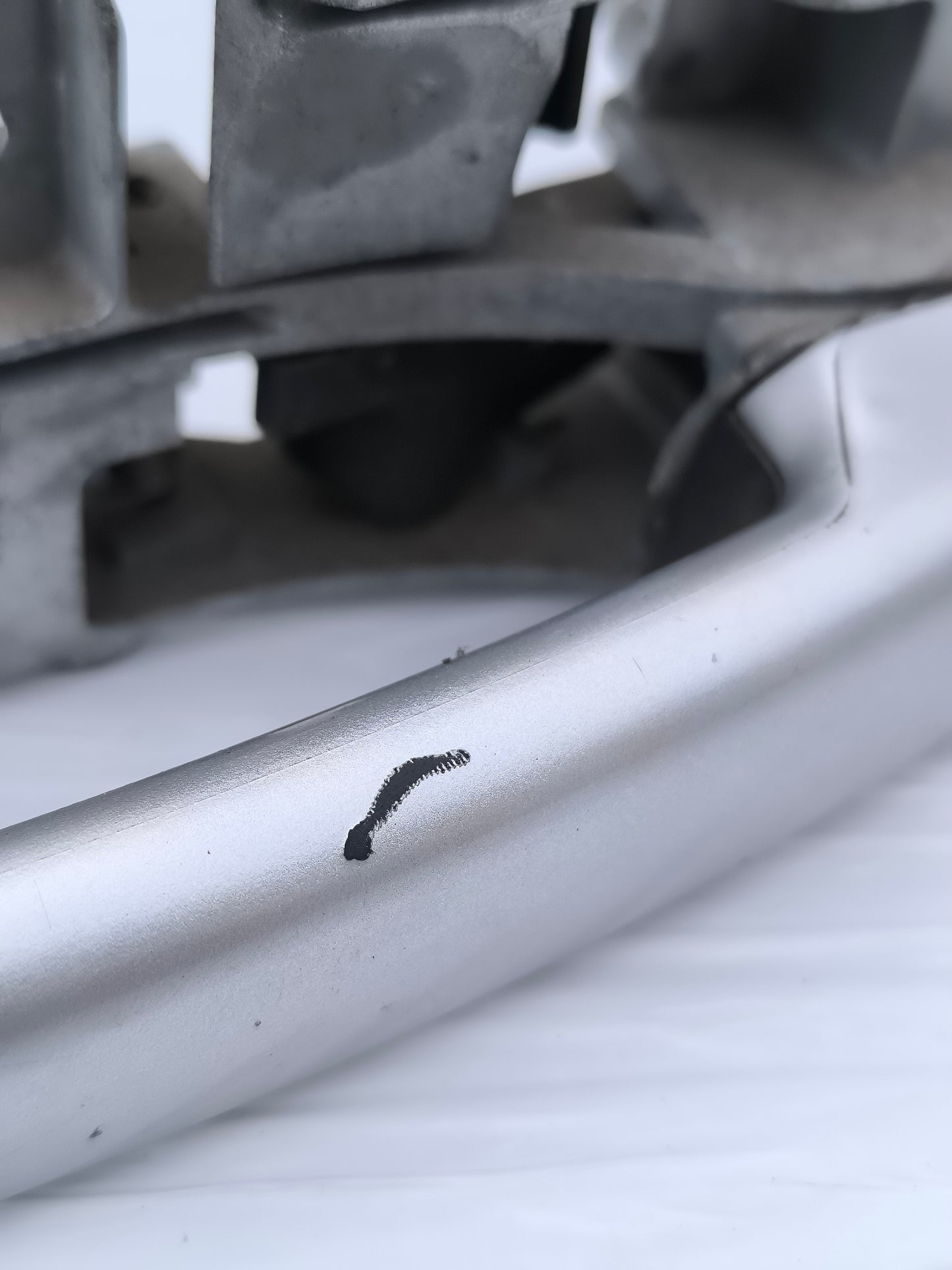 Front left external handle Citroen Berlingo year 2009 grey slightly scratched ecoAG6961