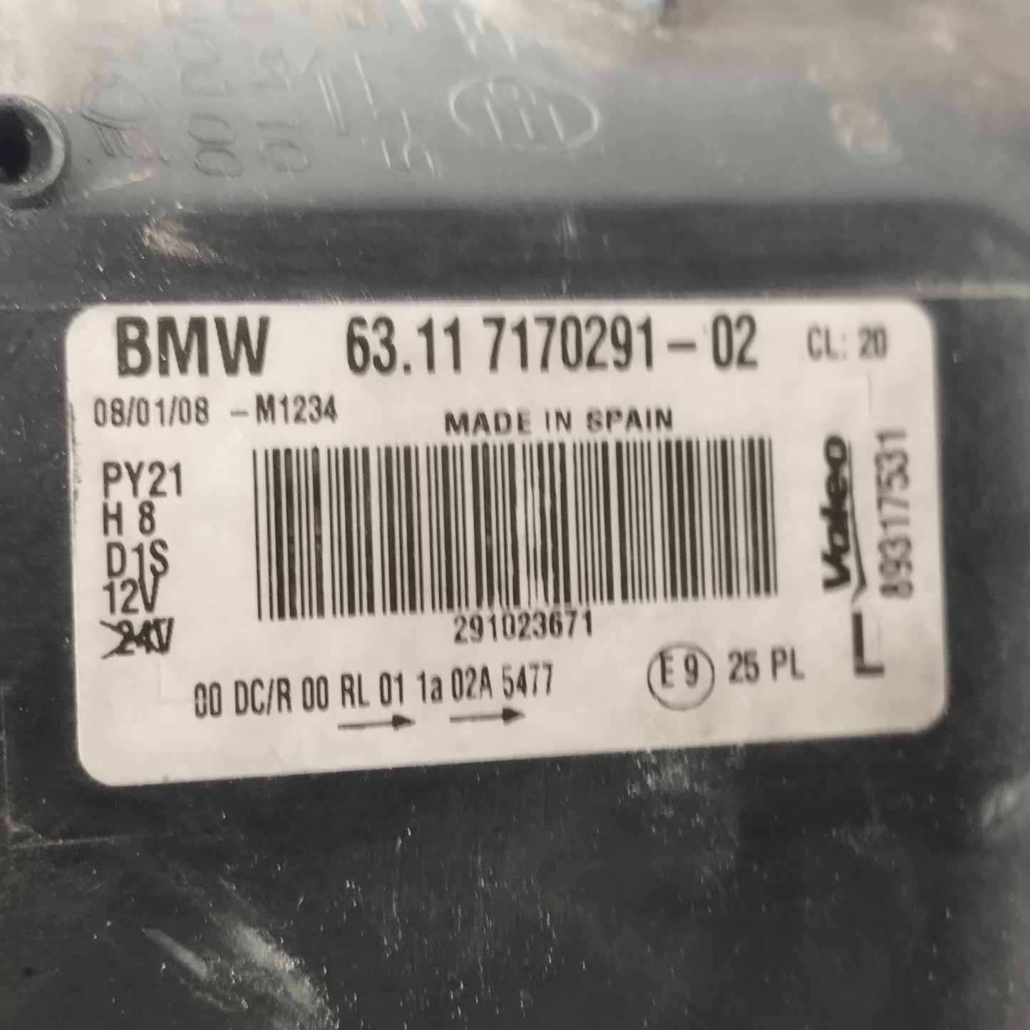 Fanale anteriore sx Bmw Serie 1 E87 2007 Xenon cod: 89317531 ecoAC14475