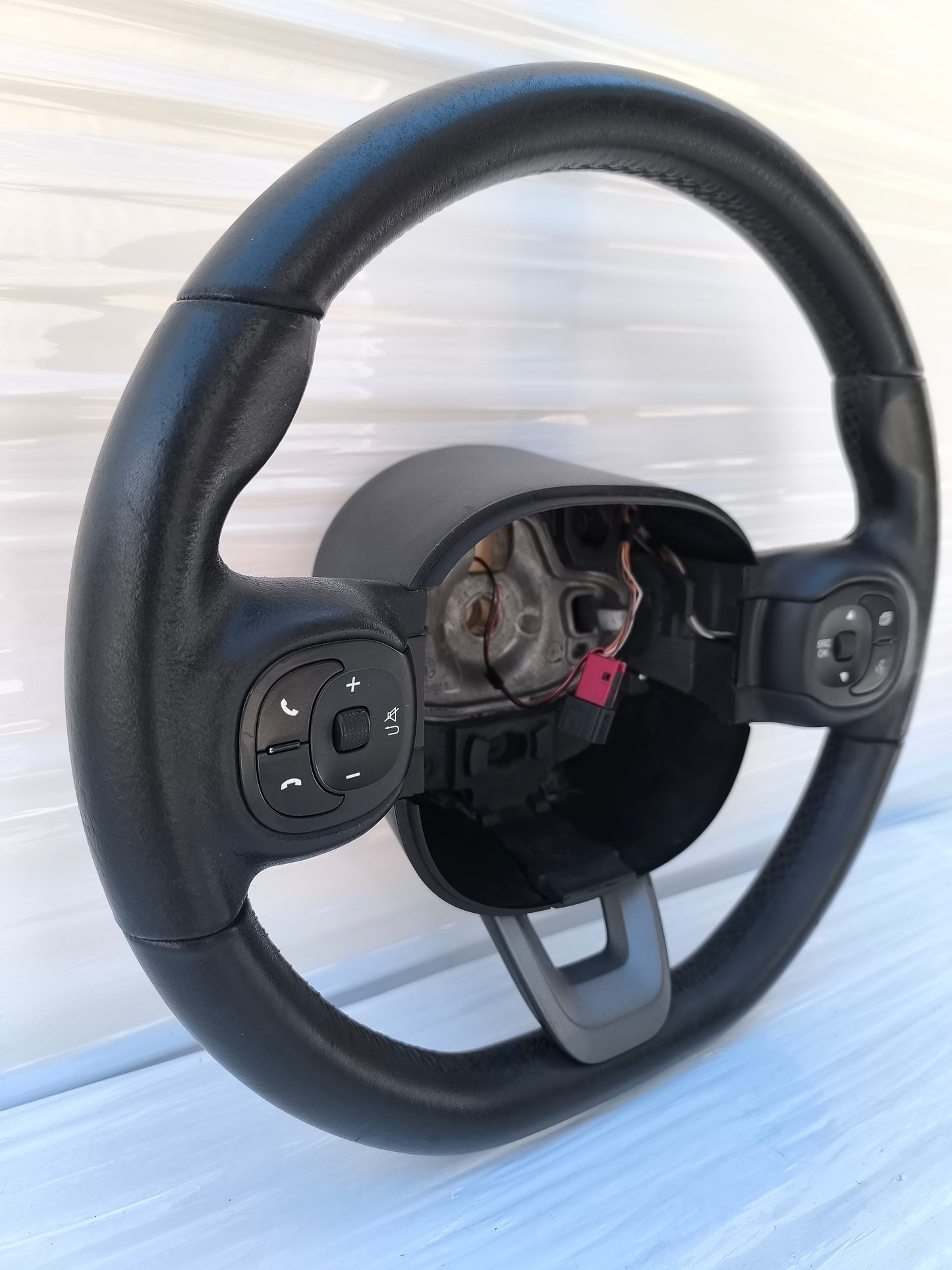 Volante con comandi in pelle Fiat New Panda anno 2015 cod: 34105680B ecoAG8112