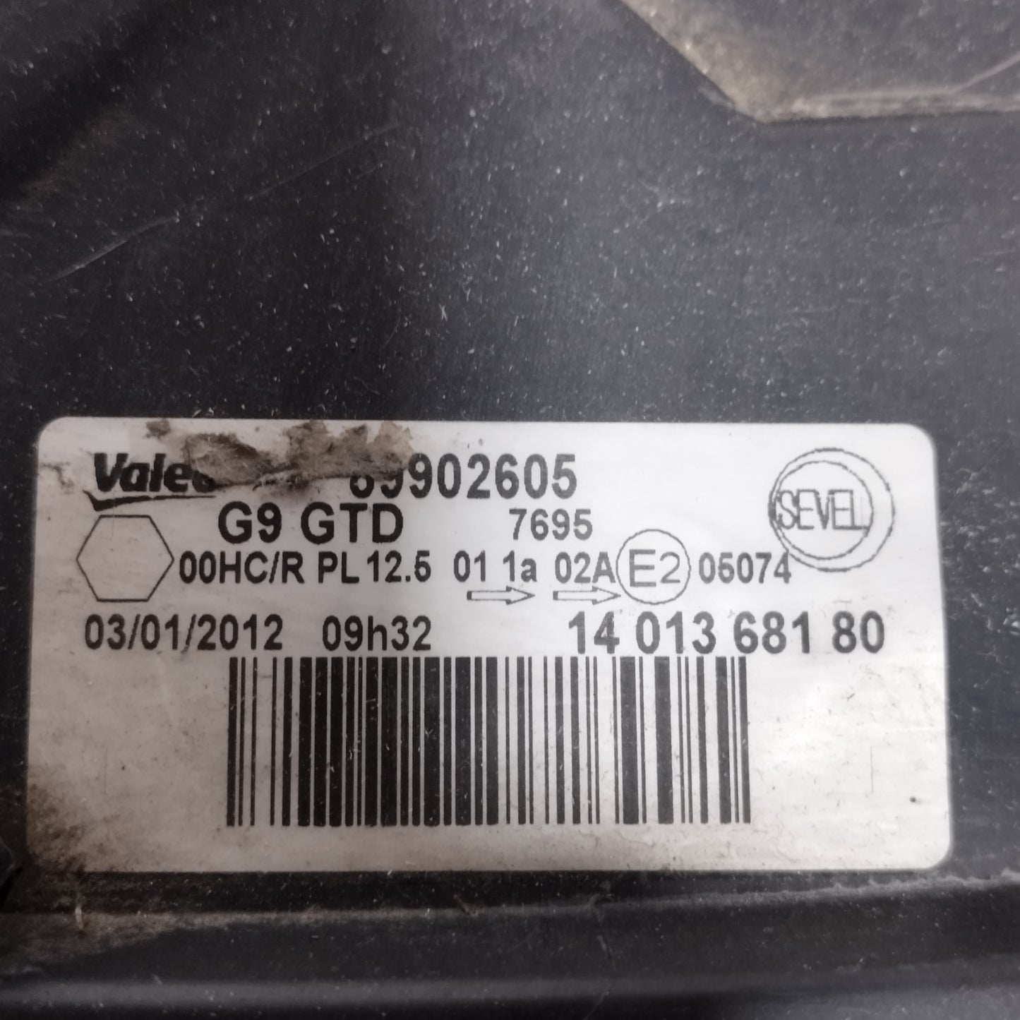 Fanale anteriore sx Fiat Scudo 2012 Cod: 89902605 ecoAC13614