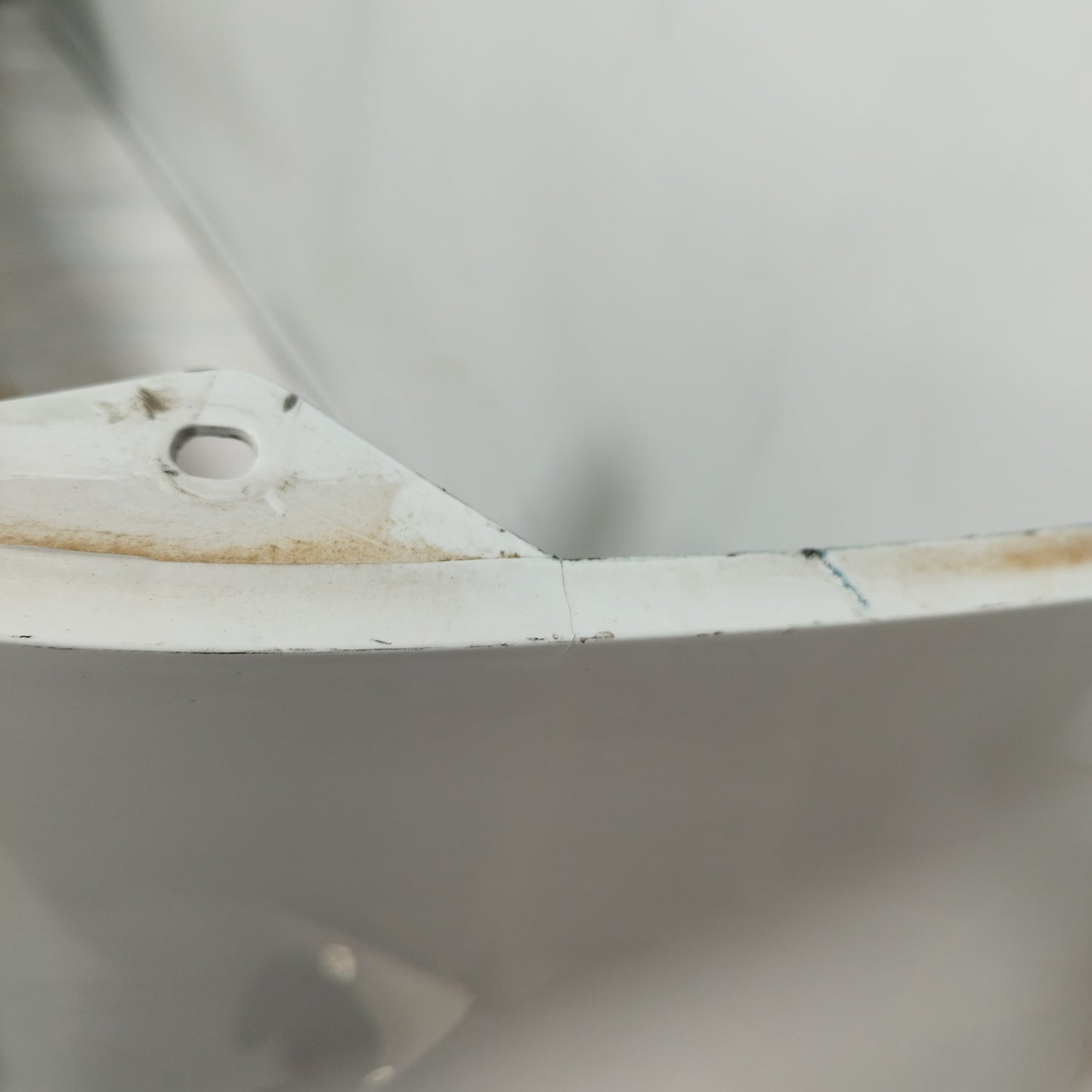 White Rear Bumper Kia Rio 2012 ecoAC11383