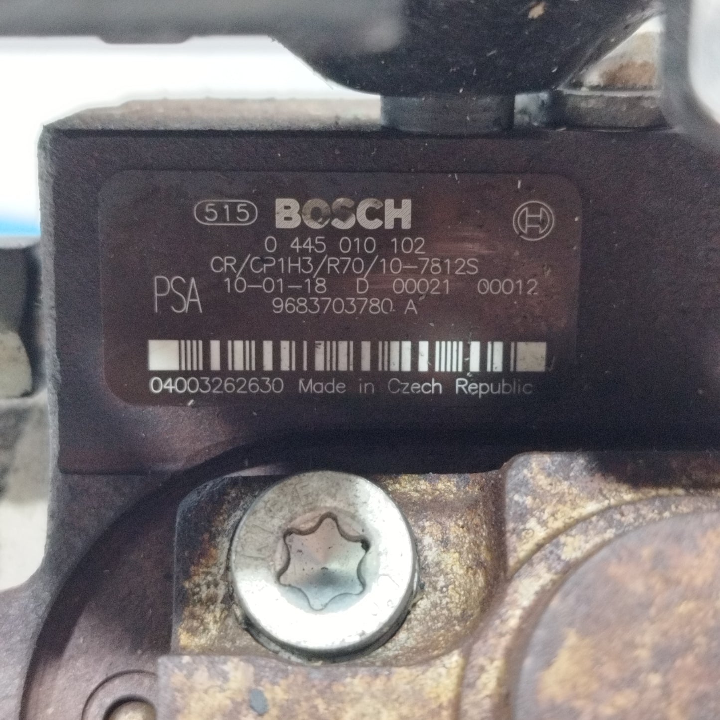 Common-Rail-Pumpe Ford Focus 1.6 TDCI 2006 Code: 0445010102 ecoAC9545