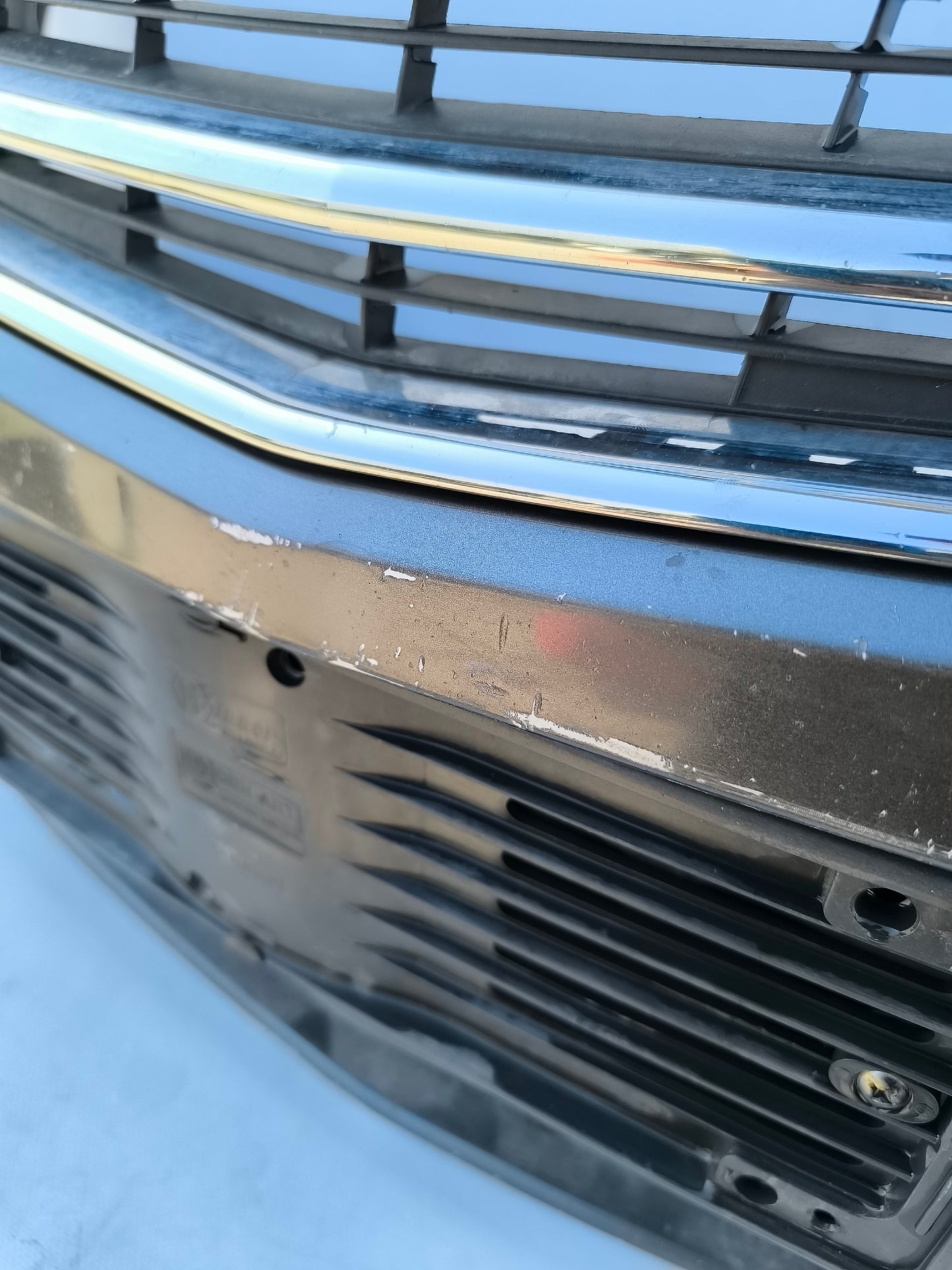 Paraurti anteriore grigio canna di fucile Opel Insignia anno 2010 ecoAG7082