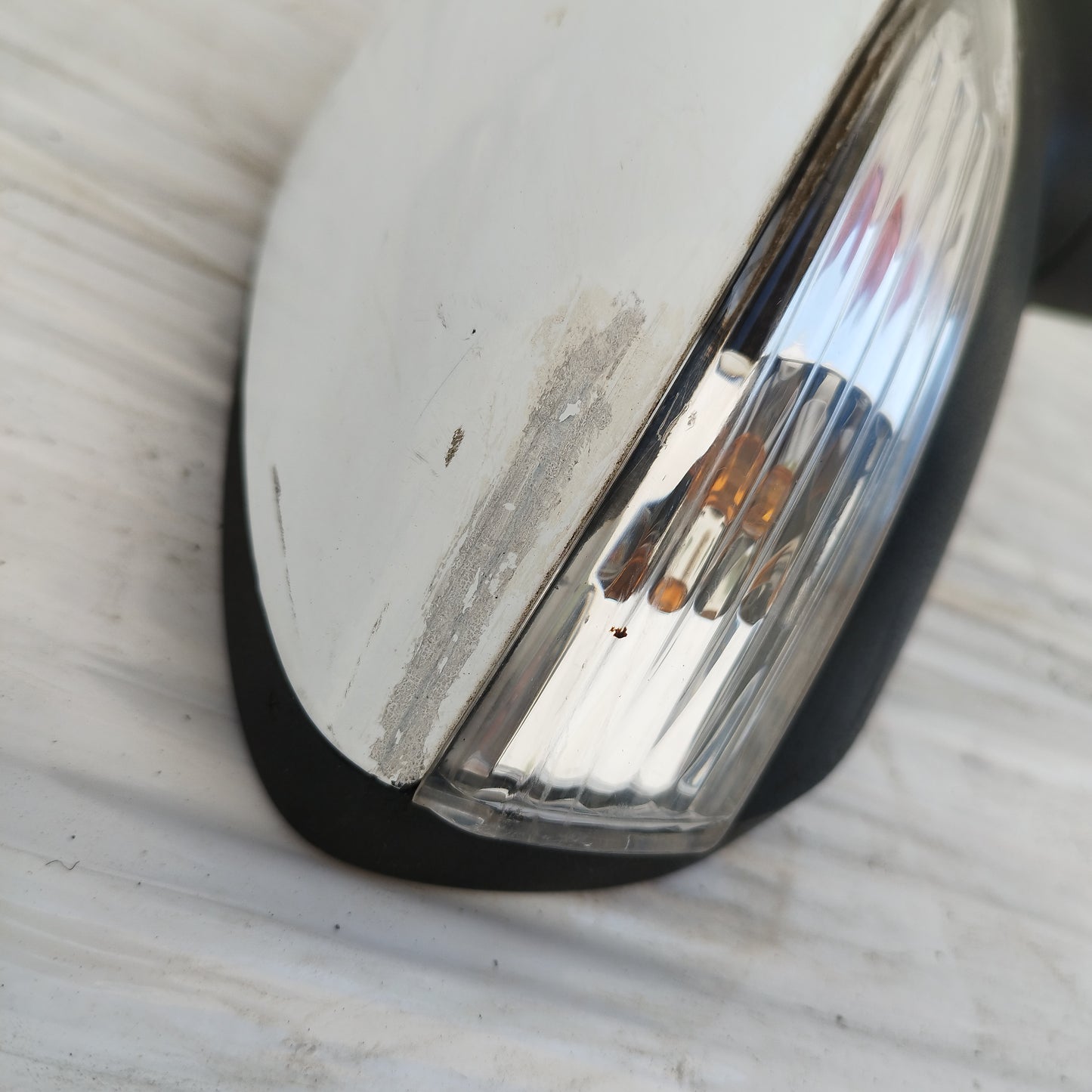 Specchietto elettrico anteriore dx bianco Ford Fiesta (mkVI) 2008-2013 6 fili ecoDM380