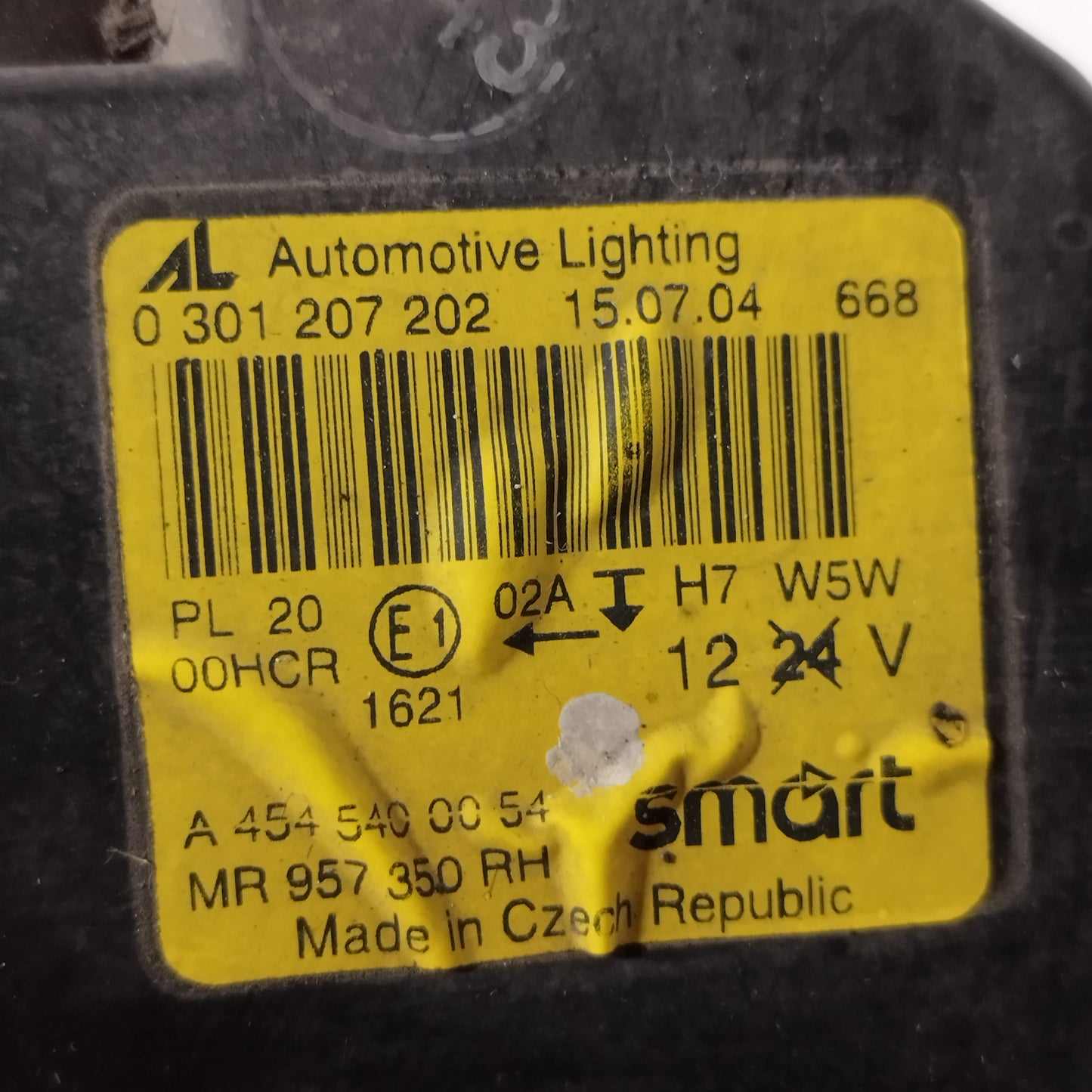 Fanale anteriore dx Smart Forfour W454 2004-2006 cod: 0301207202 ecoAC16531