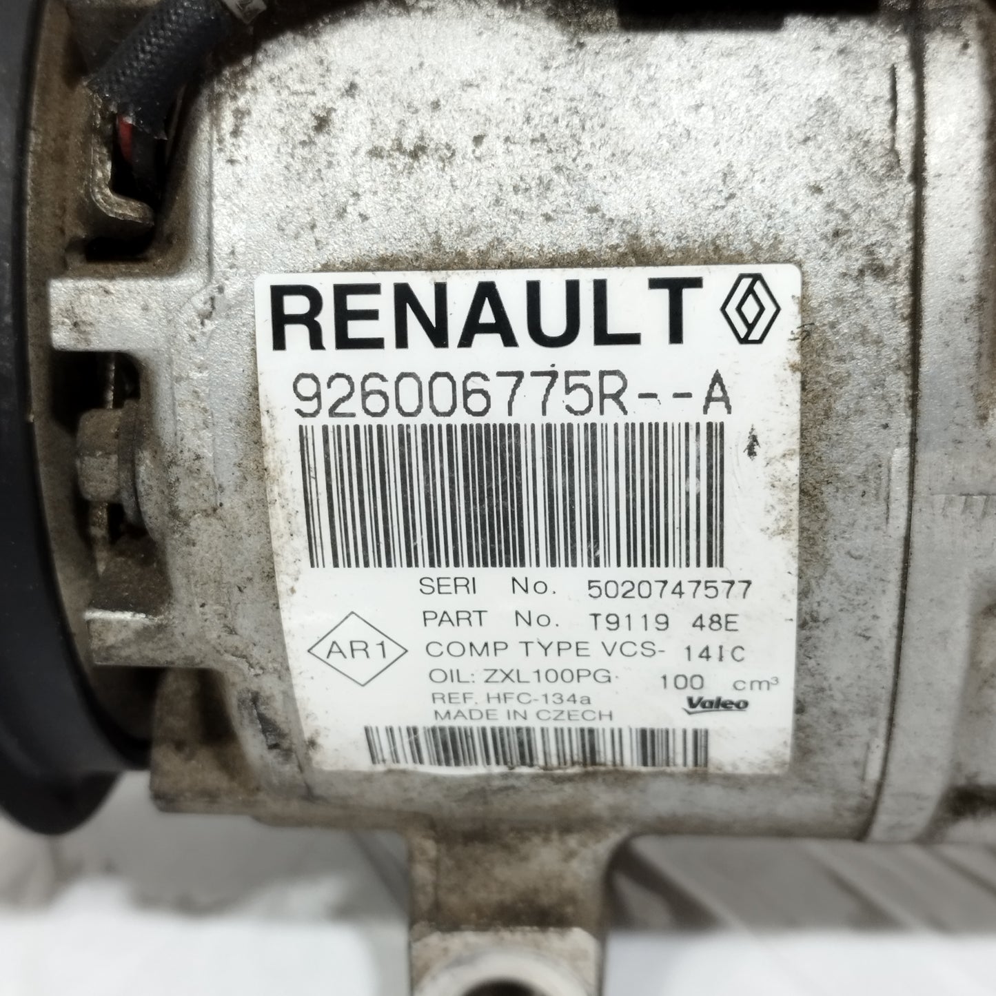 Compressore A/C Dacia Sandero 1.2 B 2014 Cod: 926006775 A ecoAC13603