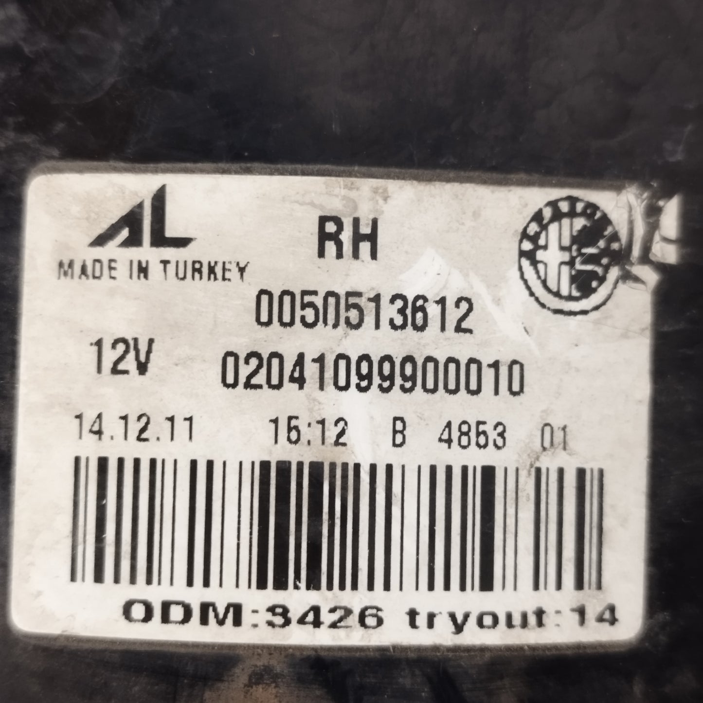 Fanale posteriore esterno dx Alfa Romeo Giulietta 2014 cod: 0050513612 ecoAC14459