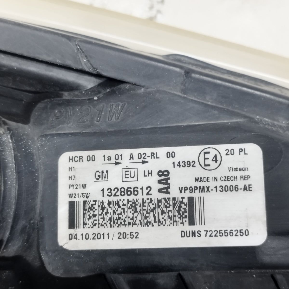 Fanale anteriore sx Opel Meriva B (S10) 2010-2013 cod: 13286612 ecoAC16701