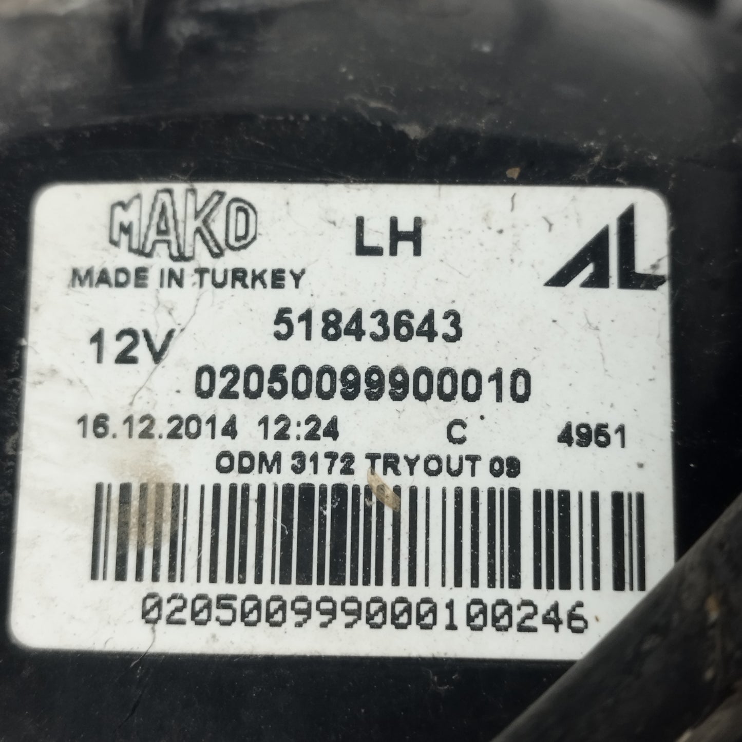 Fanale posteriore sx Fiat New Panda 2015 cod: 51843643 ecoAC14714