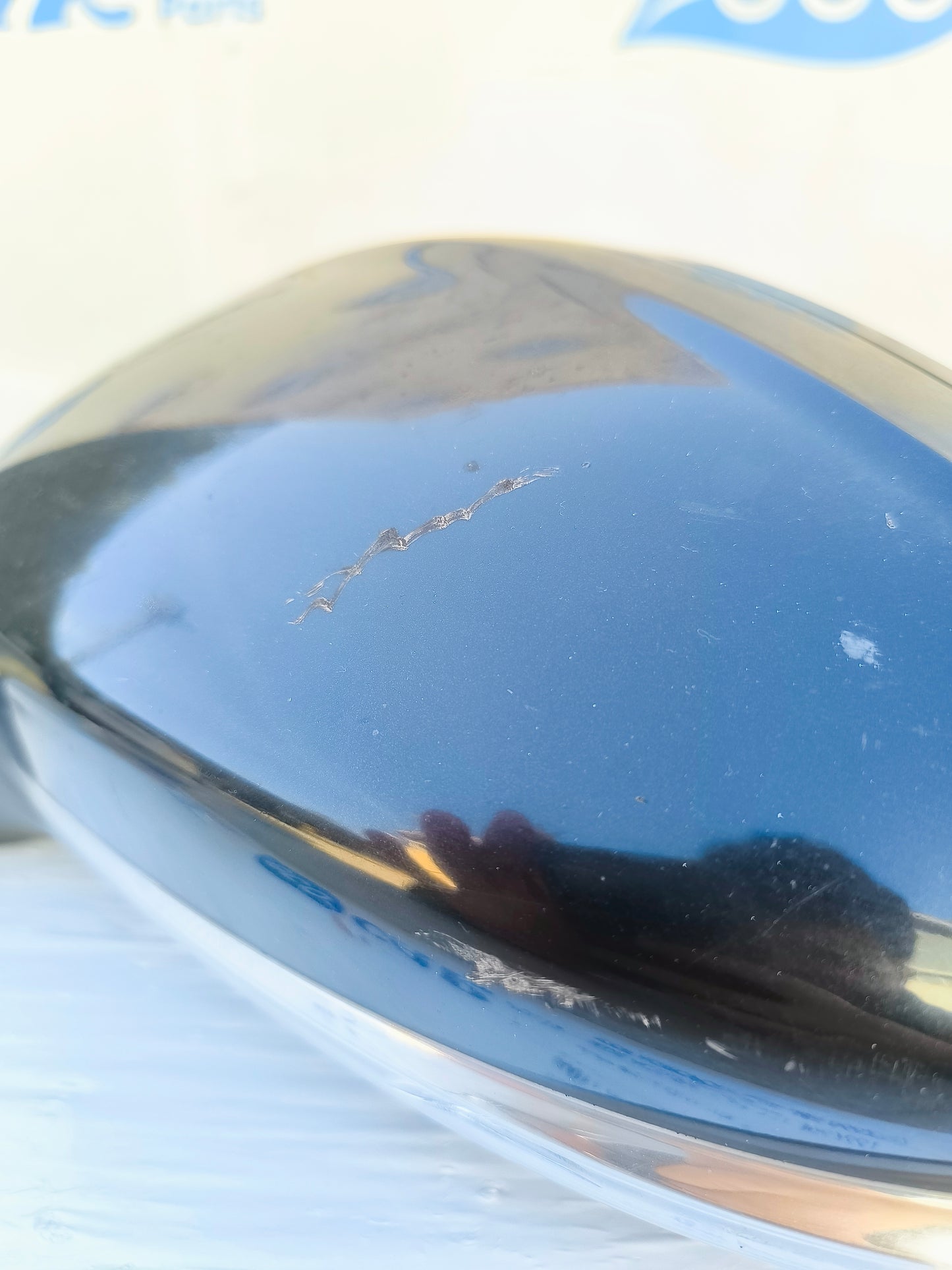 Schwarzer linker Außenspiegel Peugeot 208 2013, 2 Pins, 7 Drähte, ecoAG5736