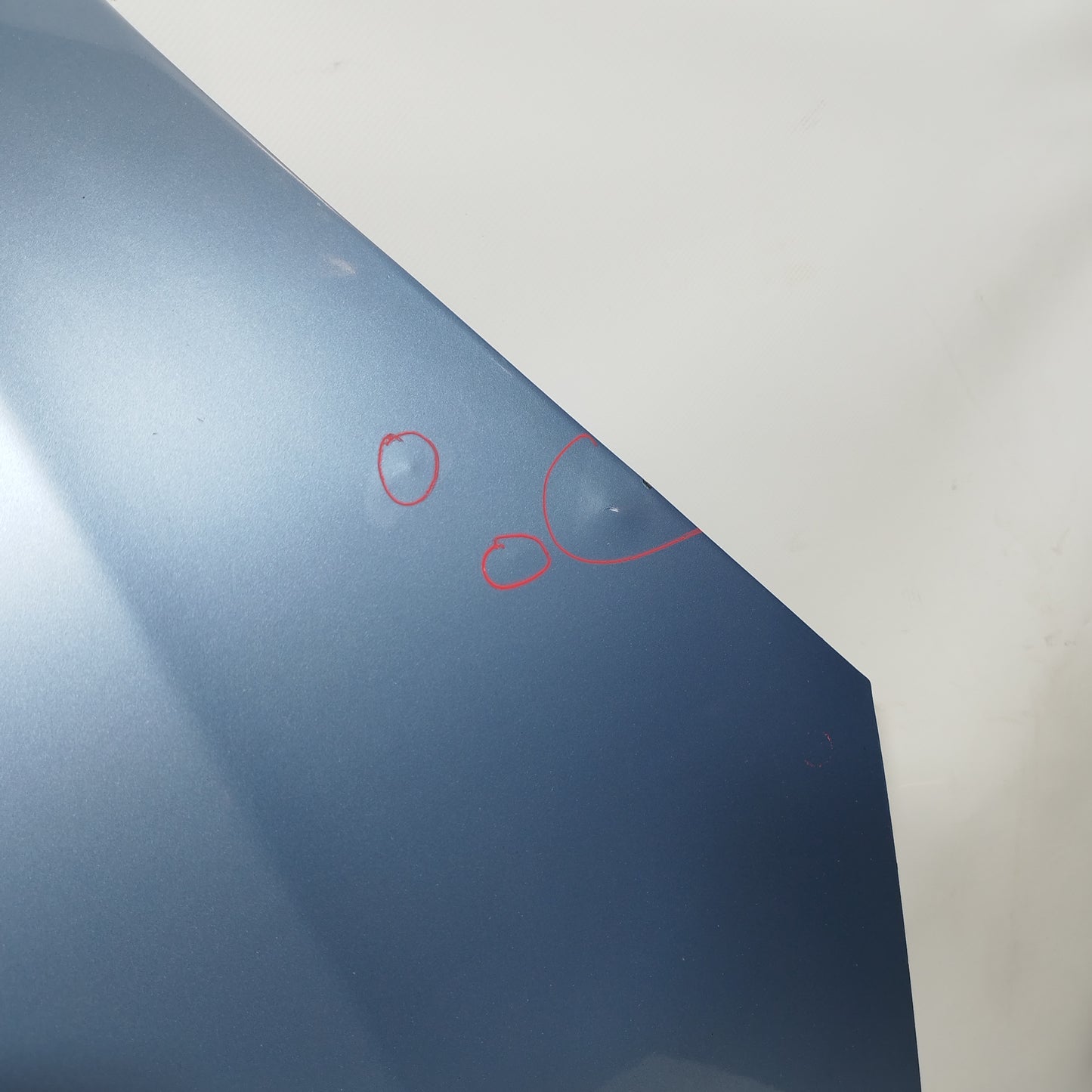 Kia Picanto 2012 ecoAC11698 hellblaue Motorhaube