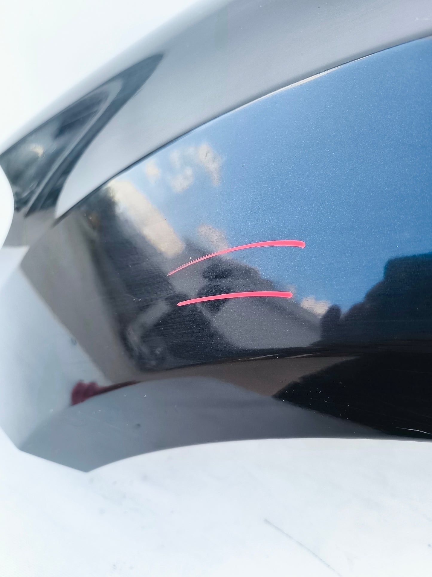 Schwarzer linker Kotflügel vorne Mercedes ML W164 ecoAG7004