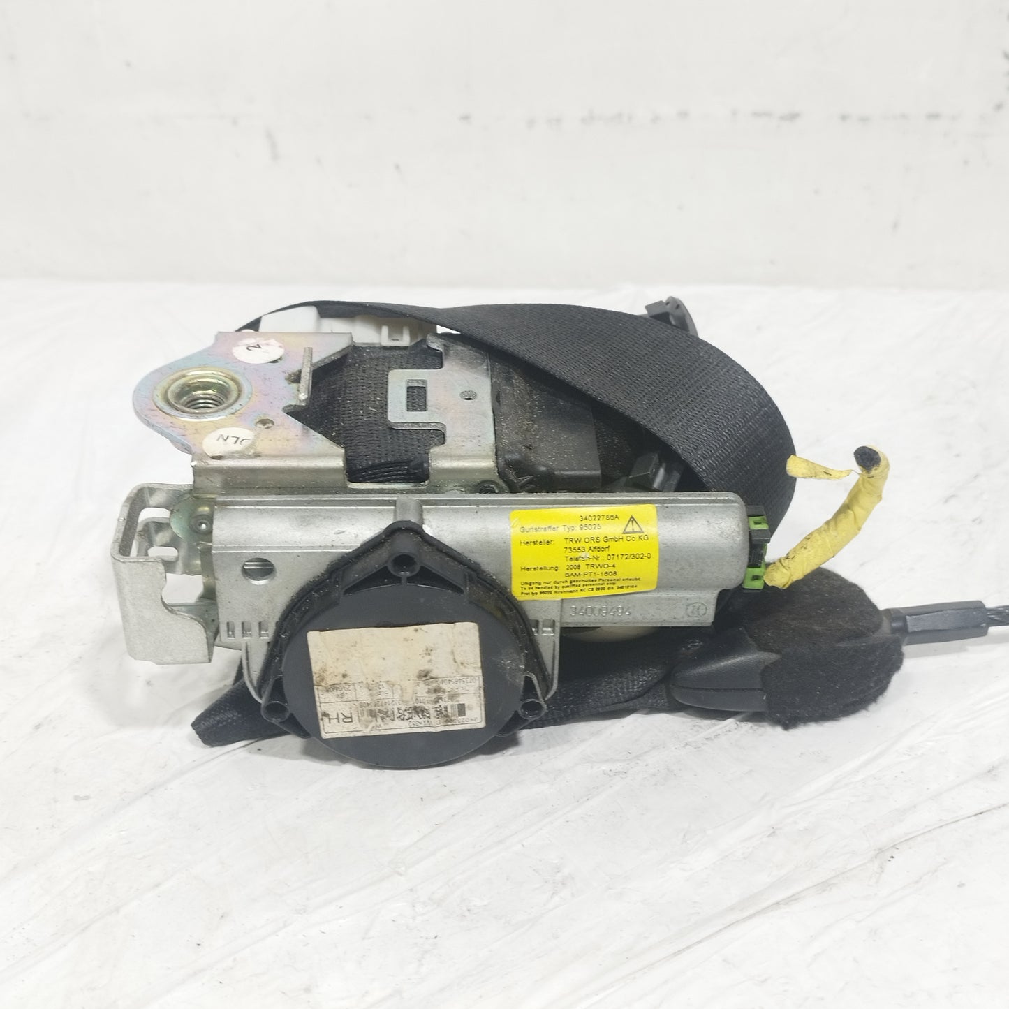 Cintura di sicurezza anteriore dx Fiat 500 2007-2015 cod: 34022780a ecoAC16109