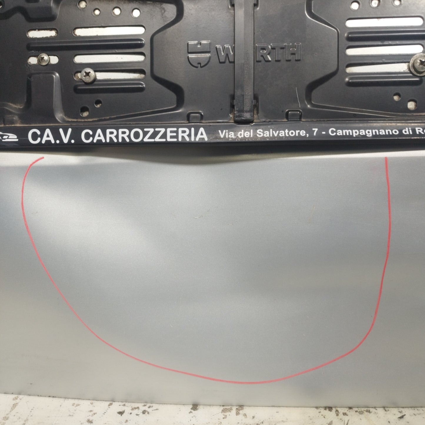 Portellone posteriore grigio argento Renault Kangoo 2008 ecoAC9047