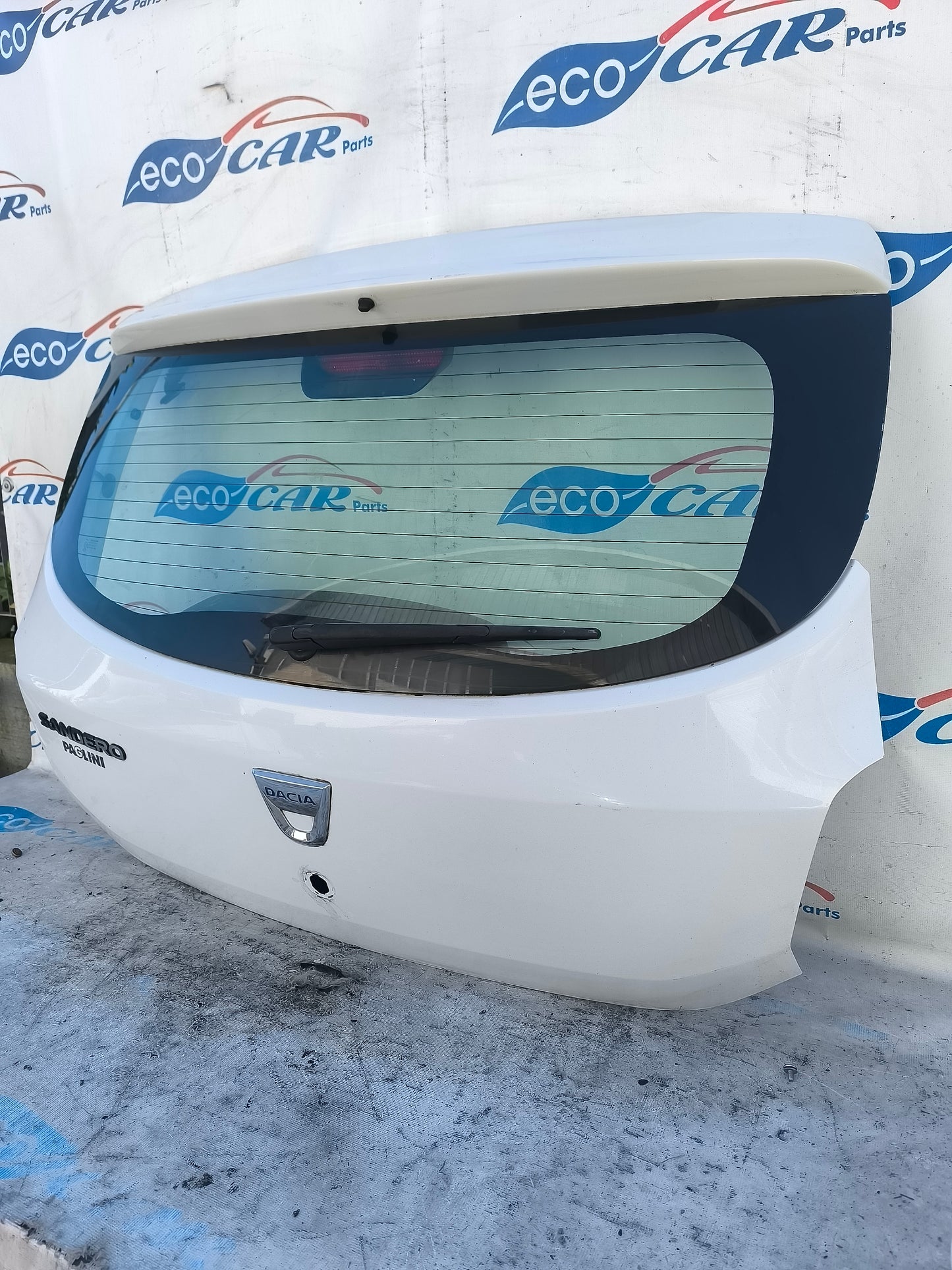 Portellone posteriore bianco Dacia Sandero 2012 ecoAG5912