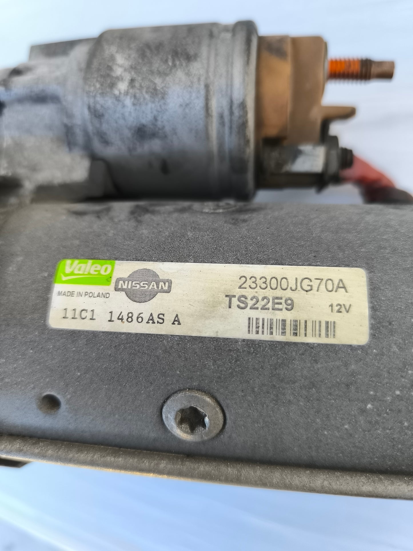 Motorino avviamento Nissan Qashqai 2.0 DCI anno 2008 cod: TS22E9 ecoAG8108