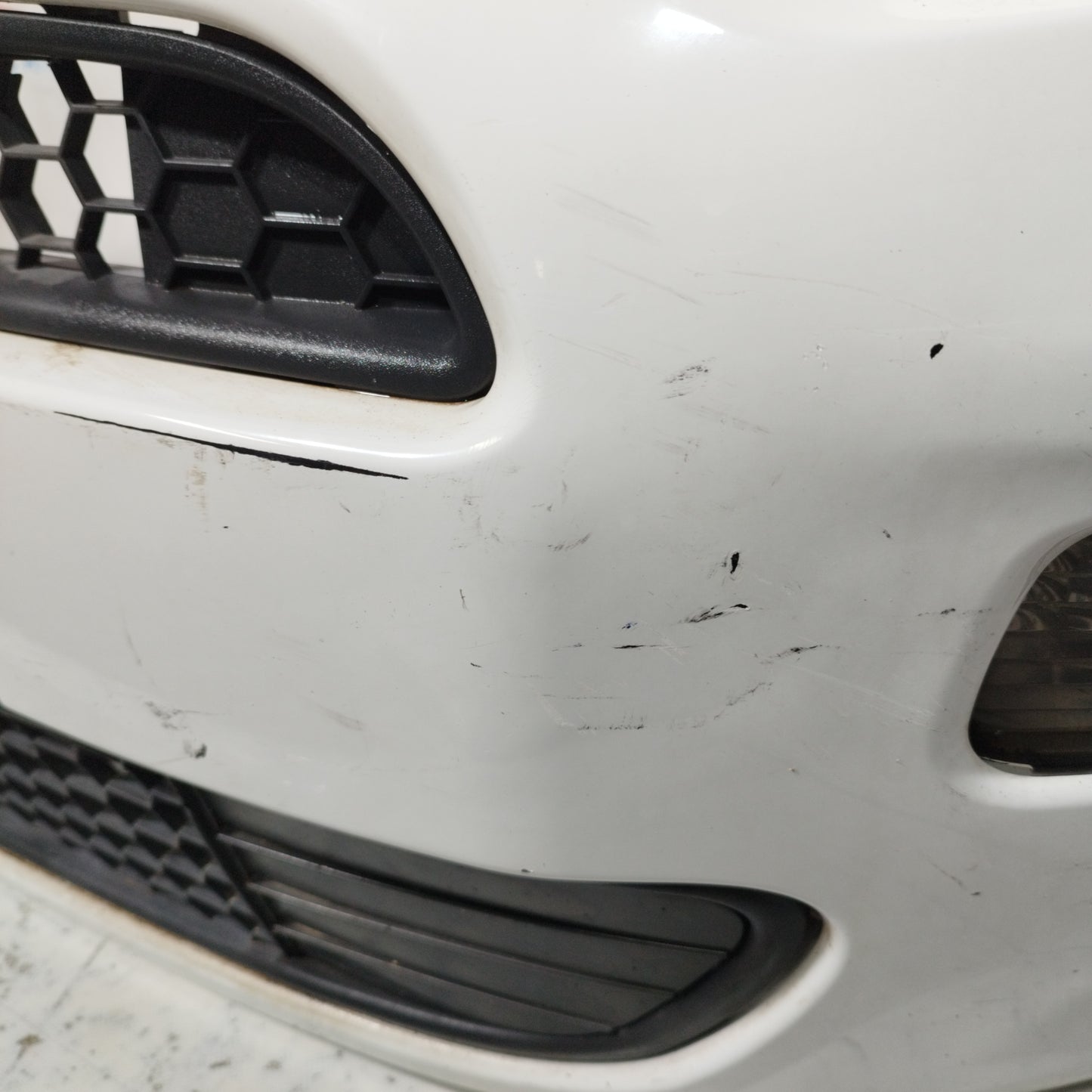 White Front Bumper Fiat Punto Evo 2012 ecoAC10011
