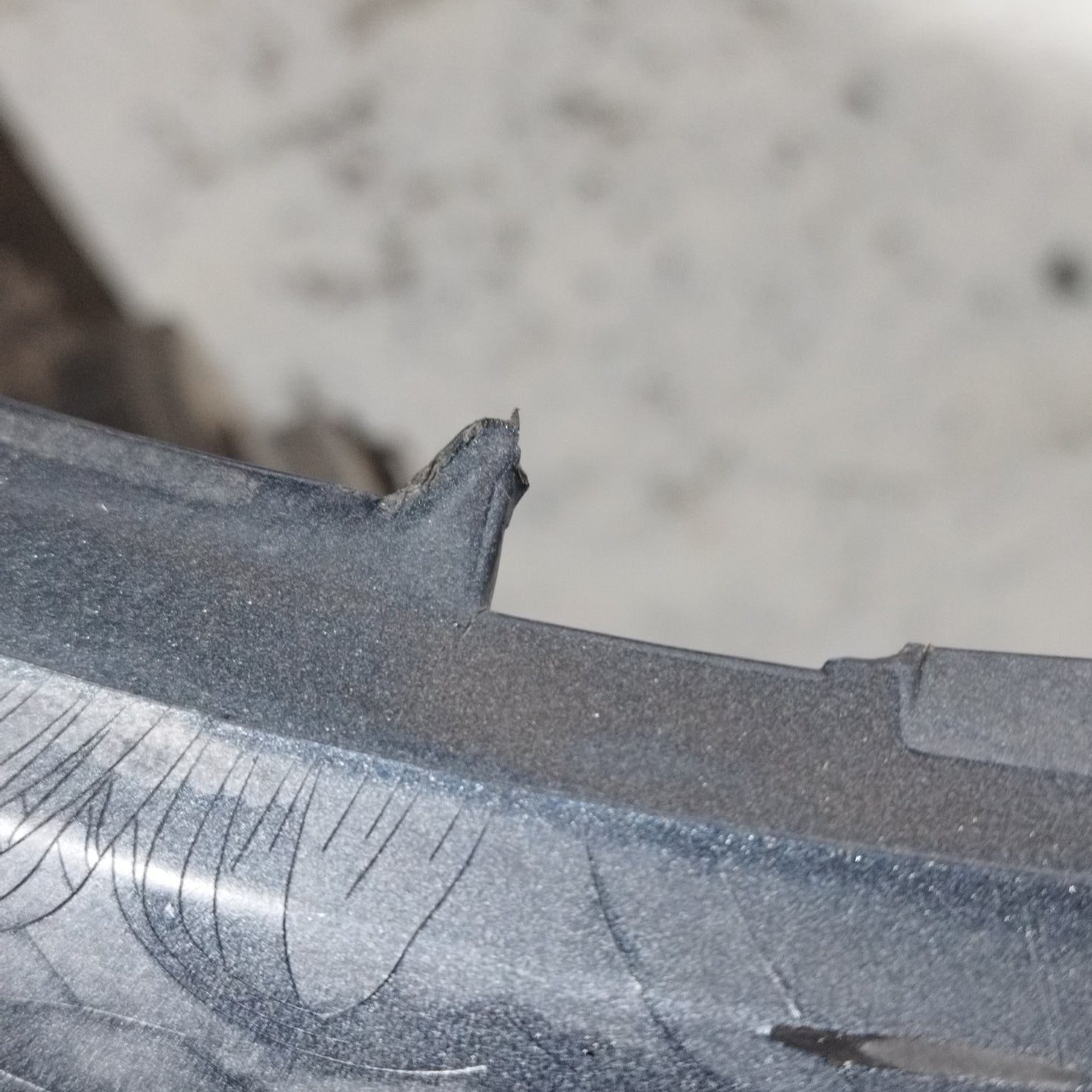 Dark grey front bumper Renault Scenic 2008 ecoAC11035