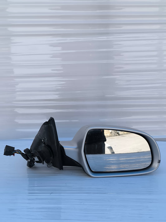 Specchietto dx elettrico 10 fili Audi A4 B8 grigio argento ecoAG8095