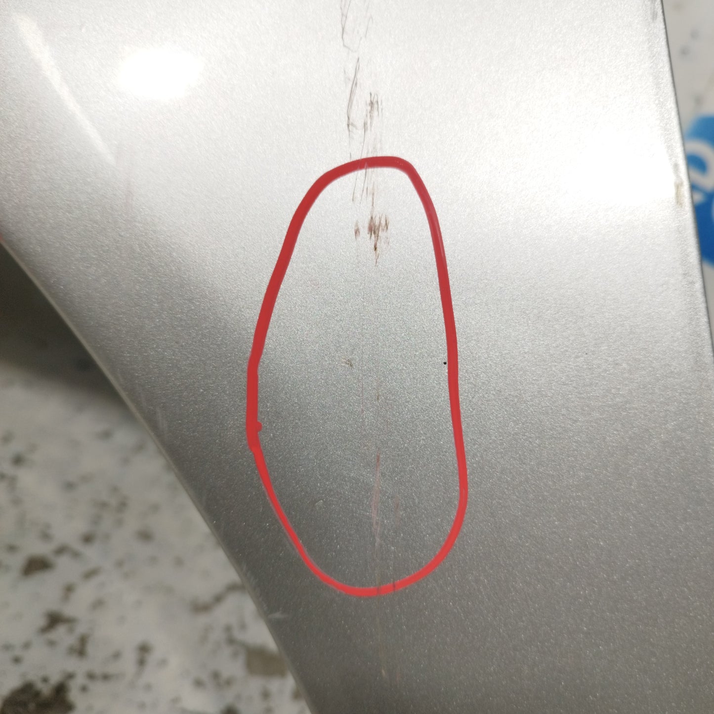 Front fender left silver grey Opel Corsa D 2012 ecoAC10620