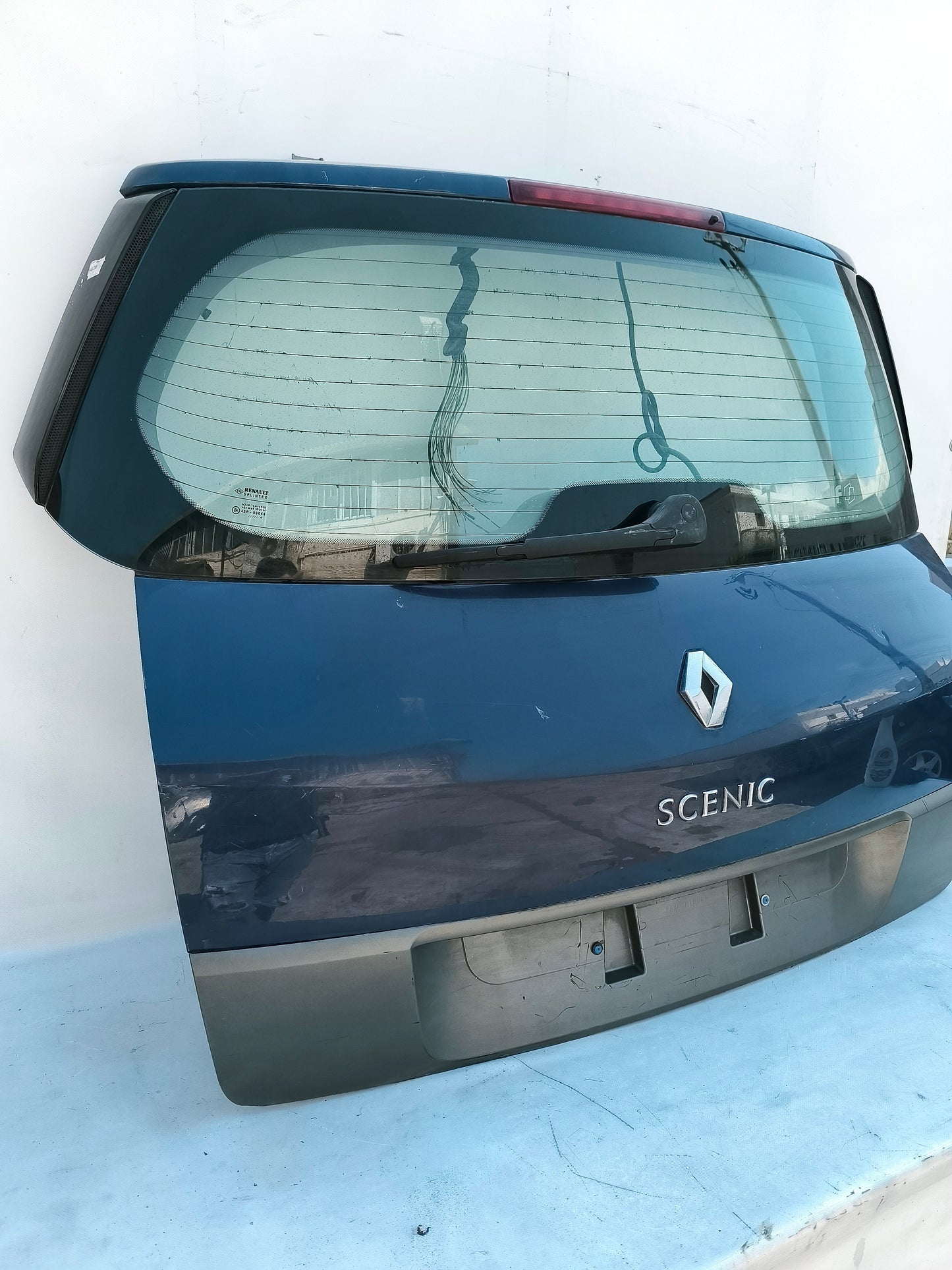 Renault Scenic 2005 ecoAG7261 blaue Heckklappe