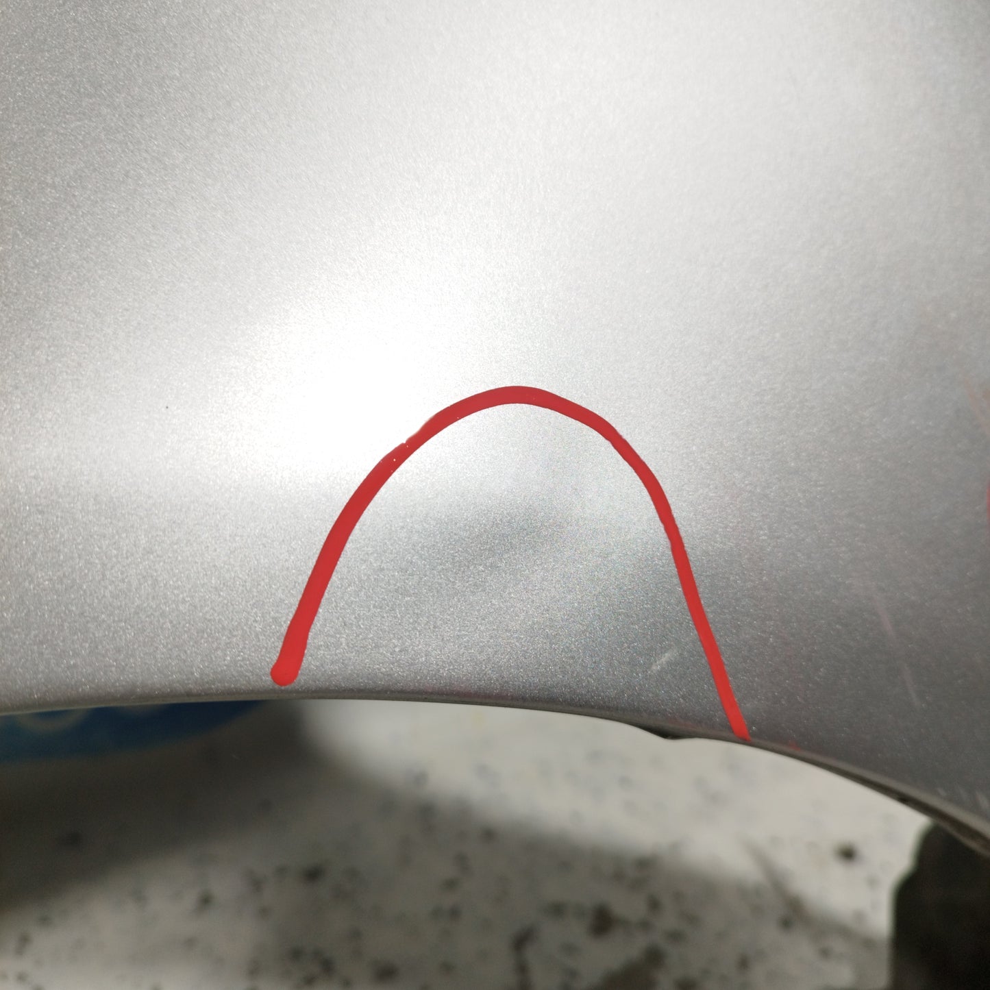 Front fender left silver grey Opel Corsa D 2012 ecoAC10620