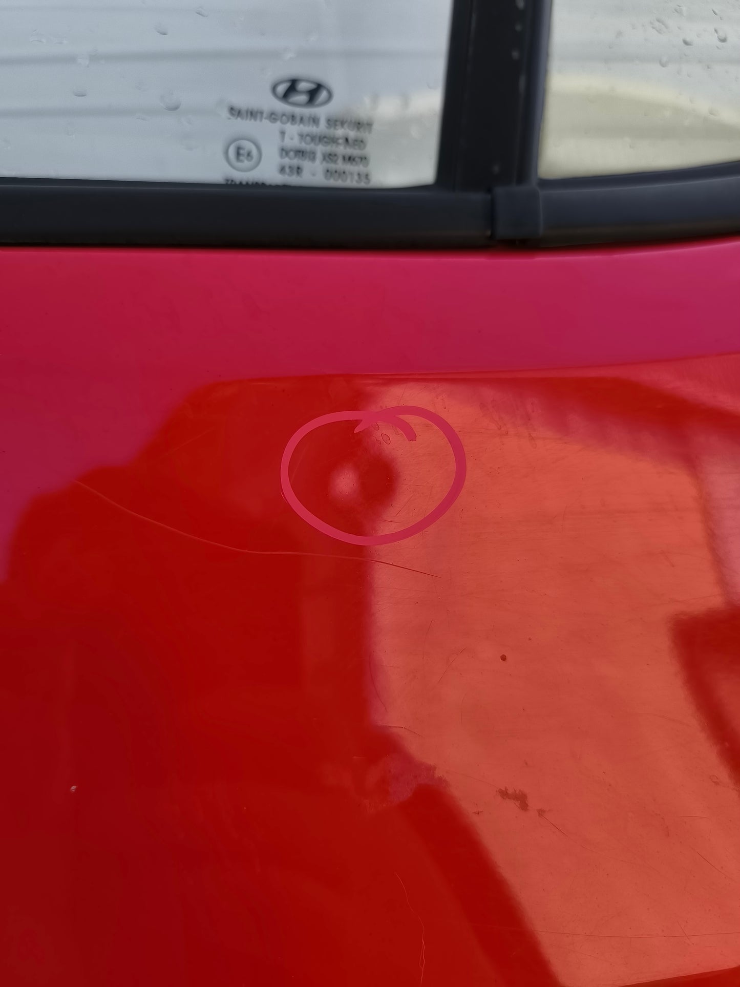 Sportello posteriore sx rosso Hyundai I10 anno 2005 ecoAG7959