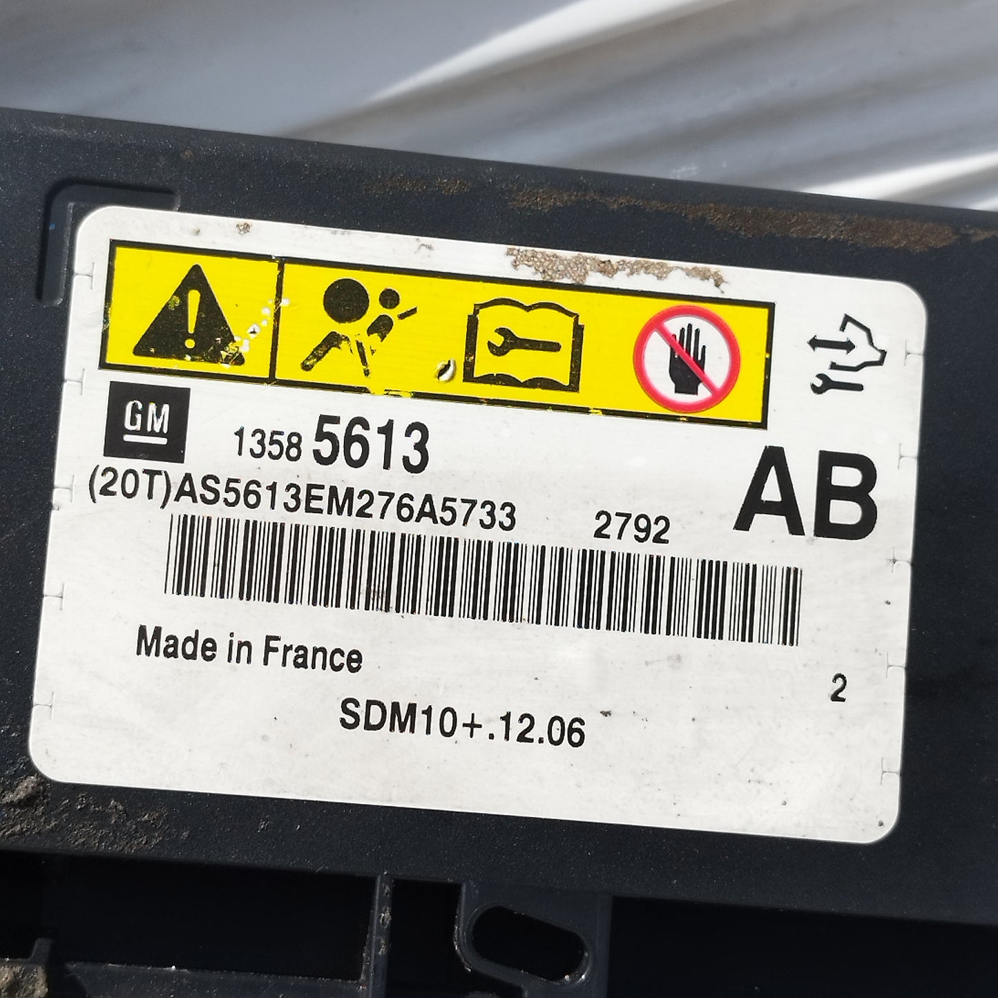 Kit airbag Opel Zafira Tourer 2011-2016 cod: 13585613 ecoAC15933