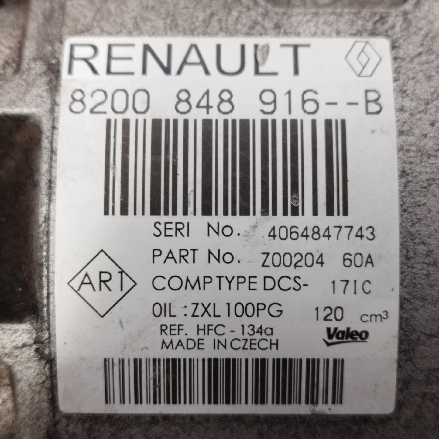 Klimakompressor Renault Master 2.3 DCI 2015, Teilenummer: 8200848916B ecoAC11006