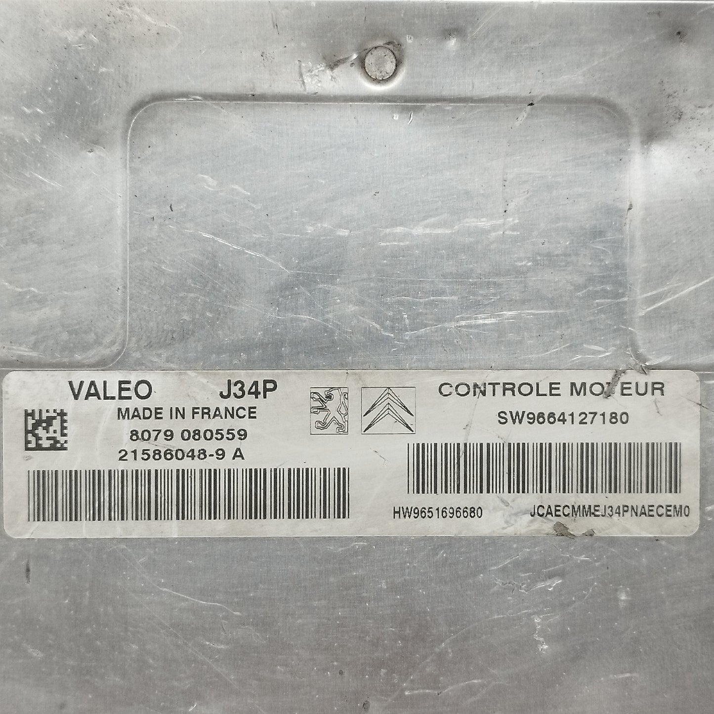 Centralina Motore Citroen C3 1.4 B 2005-2009 cod: 9664127180 ecoAC15627