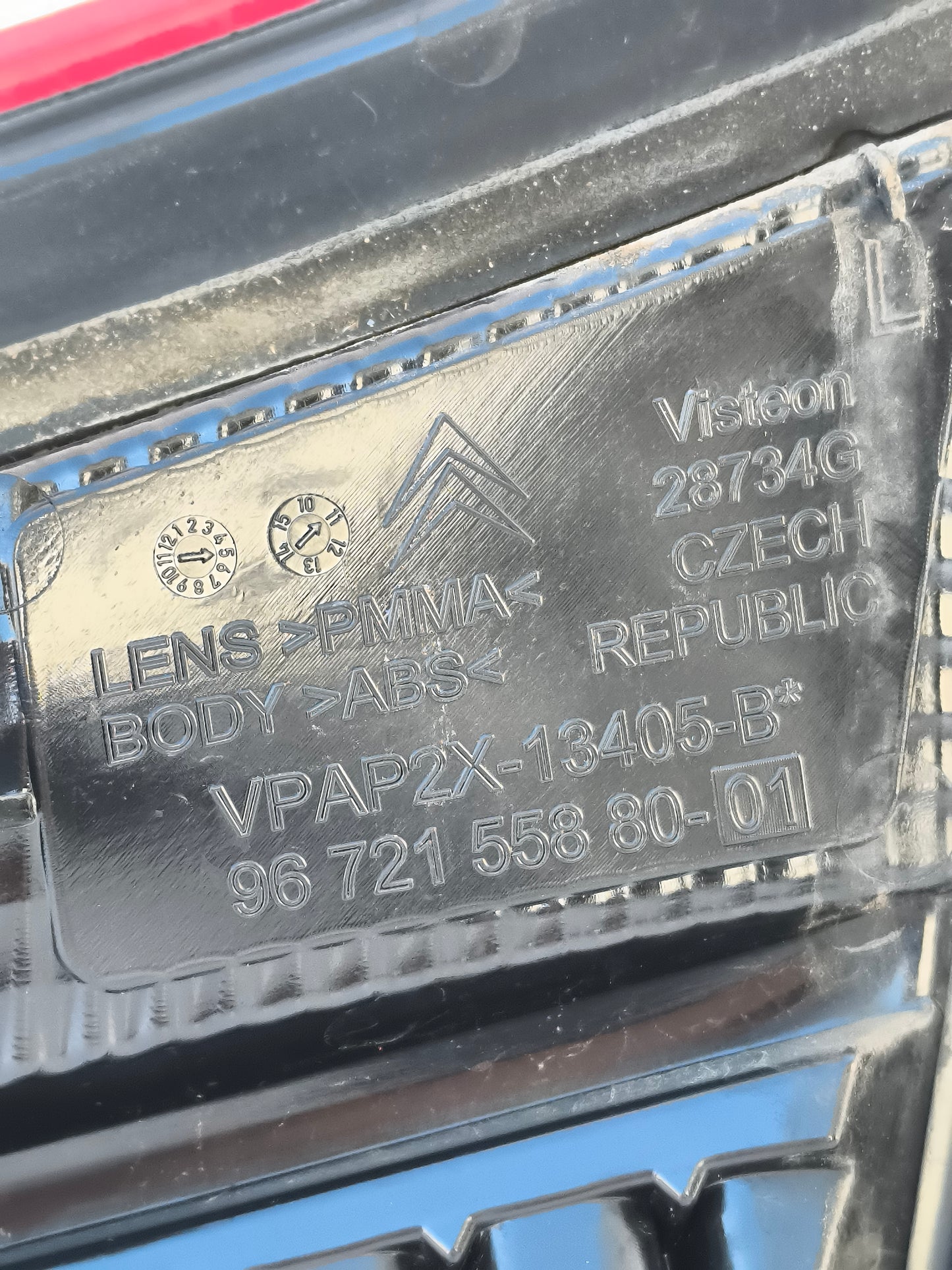 Innenleuchte hinten links Citroën C4 Baujahr 2011 ecoAG6459