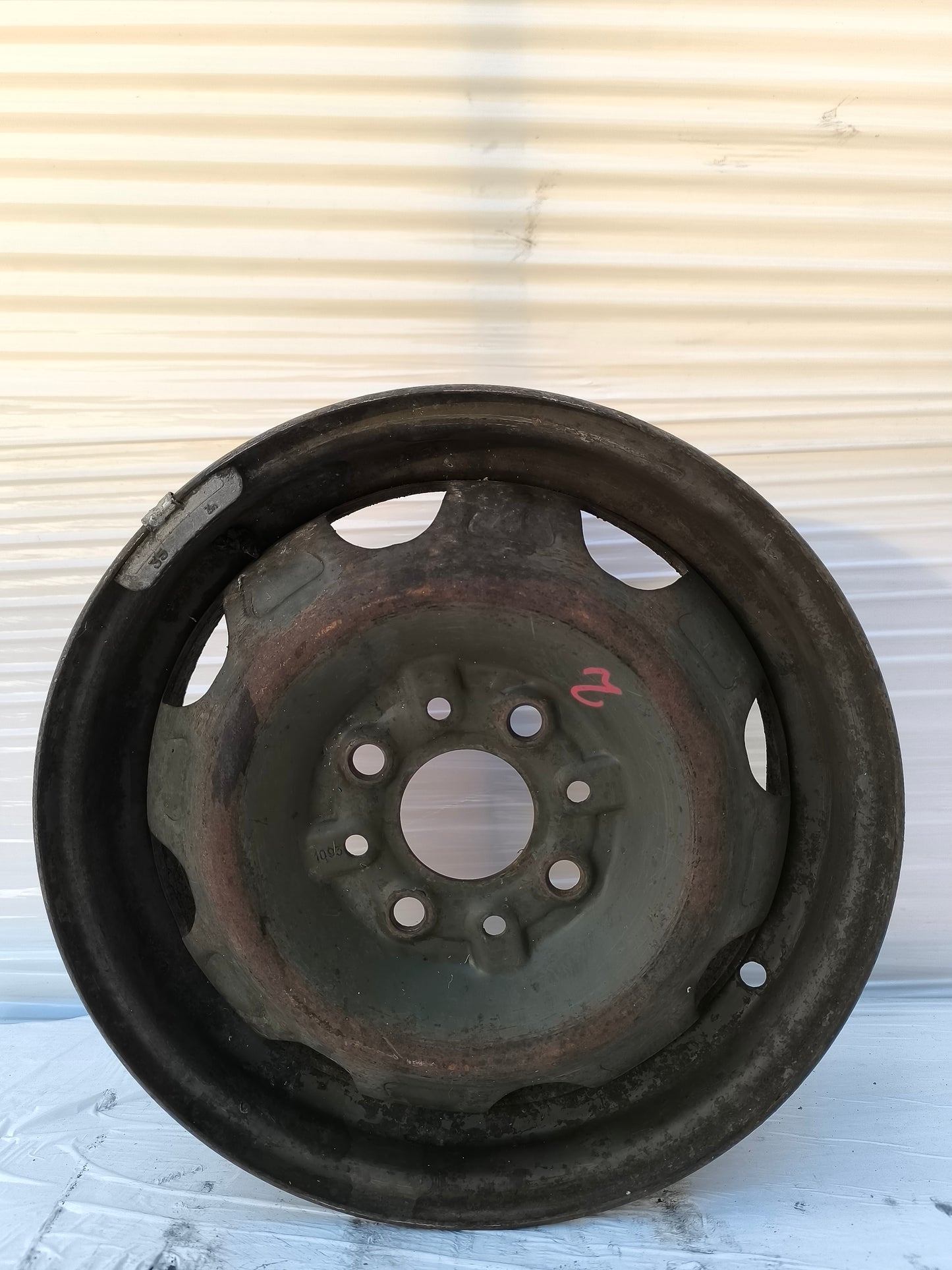 Satz mit 4 R13 Stahlfelgen für Fiat Panda 141 4x4 Modell mit Rostflecken ecoAG7631