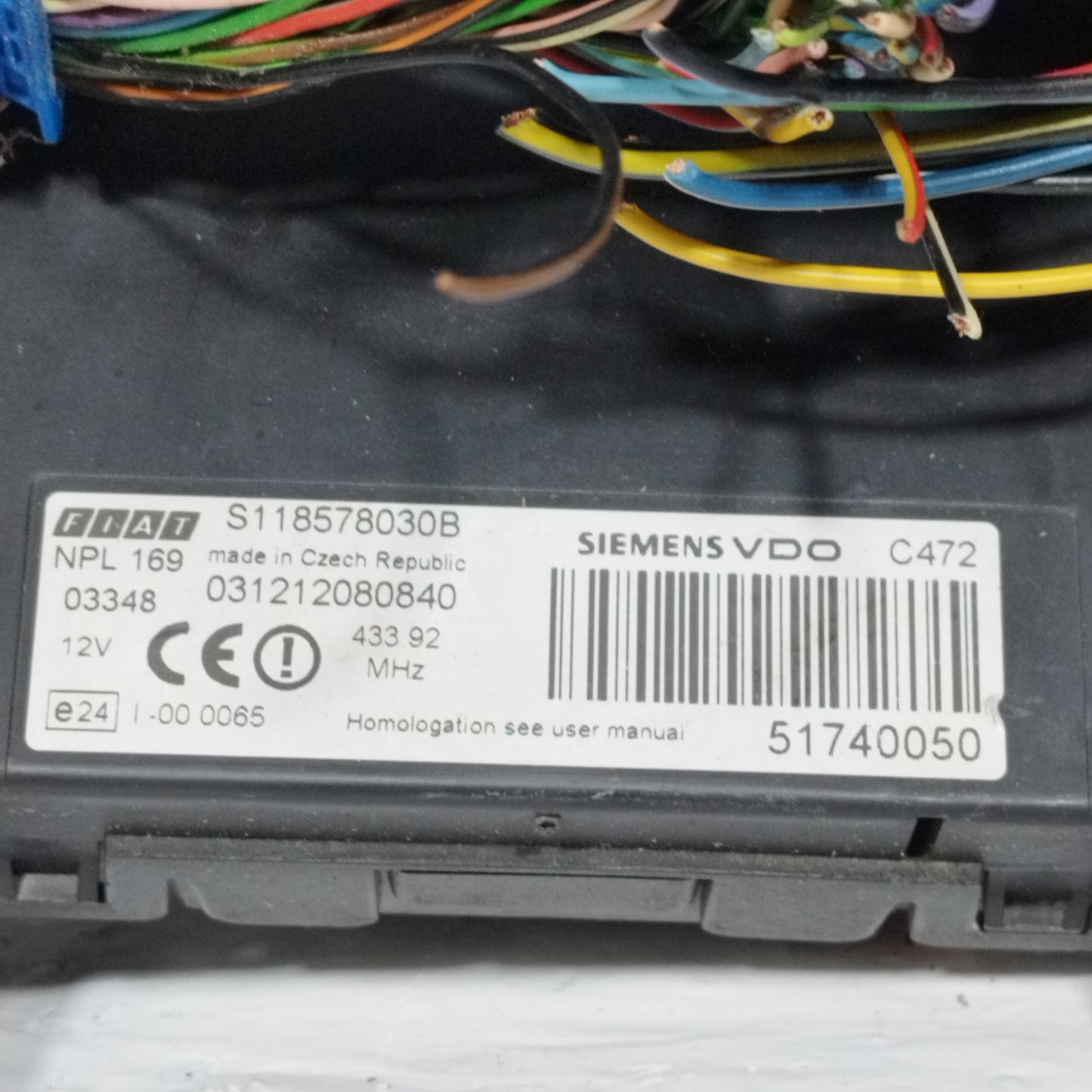 Zündkit Fiat Panda 1.2 B 2008, Teilenummer: IAW5AF.SP ecoAC11208