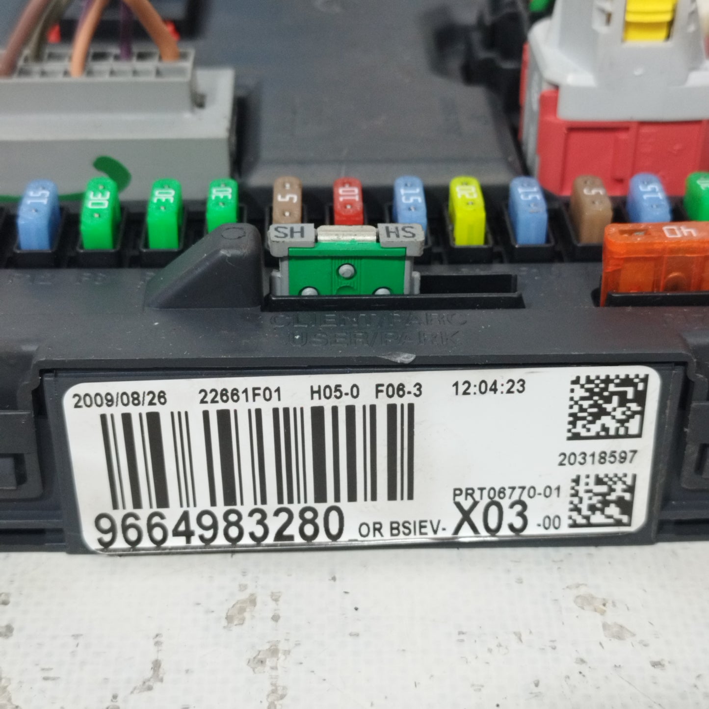 Zündanlage Citroen C3 1.4 B 2009, Teilenummer: 9666149880 ecoAC10059